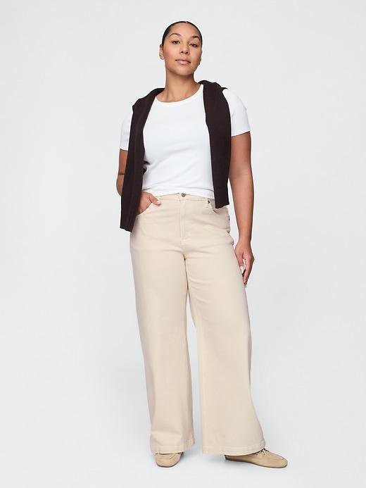 High Rise Stride Wide-Leg Jeans Product Image