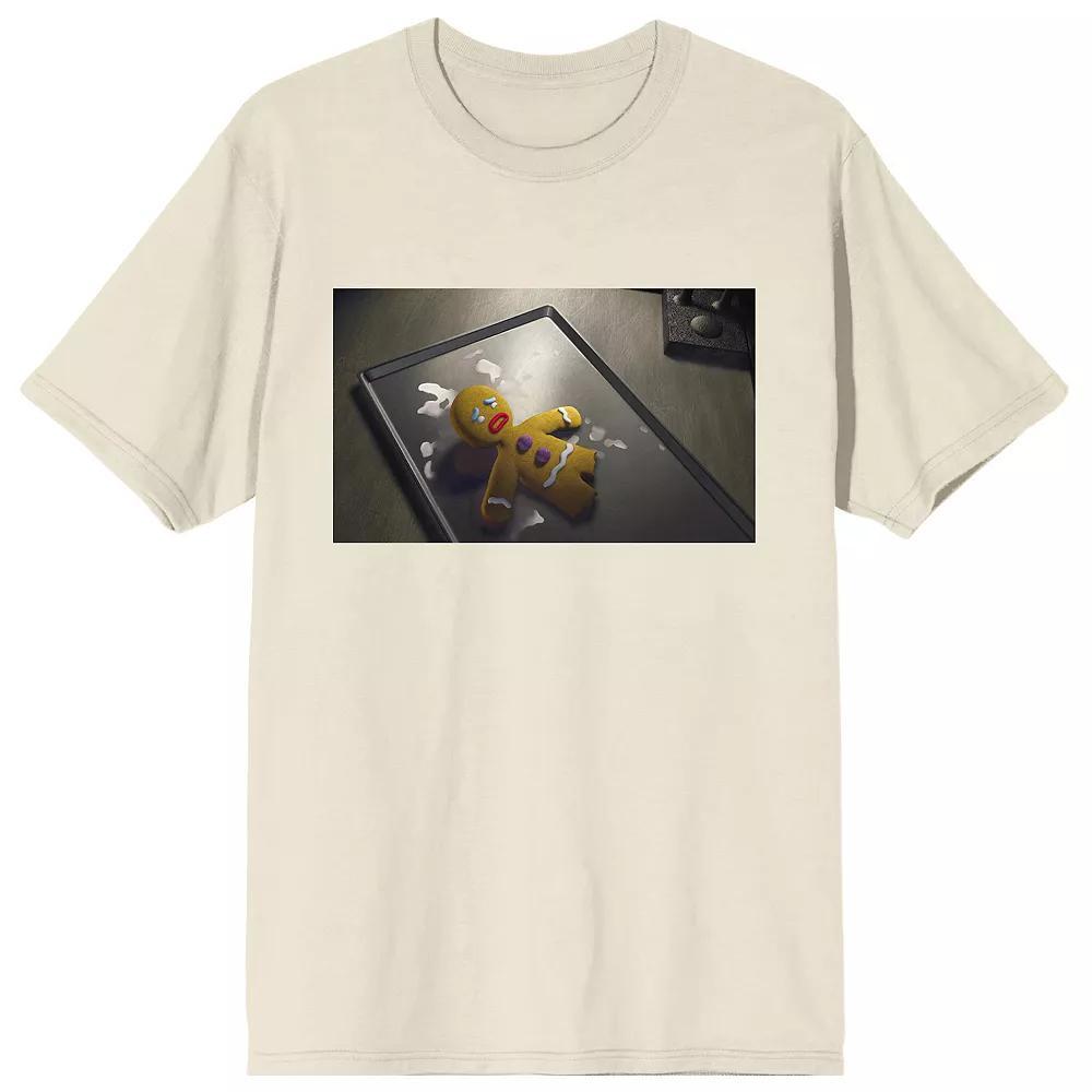 Men's Shrek Gingerbread Man Screen Graphic Tee, Size: XXL, Beige Product Image