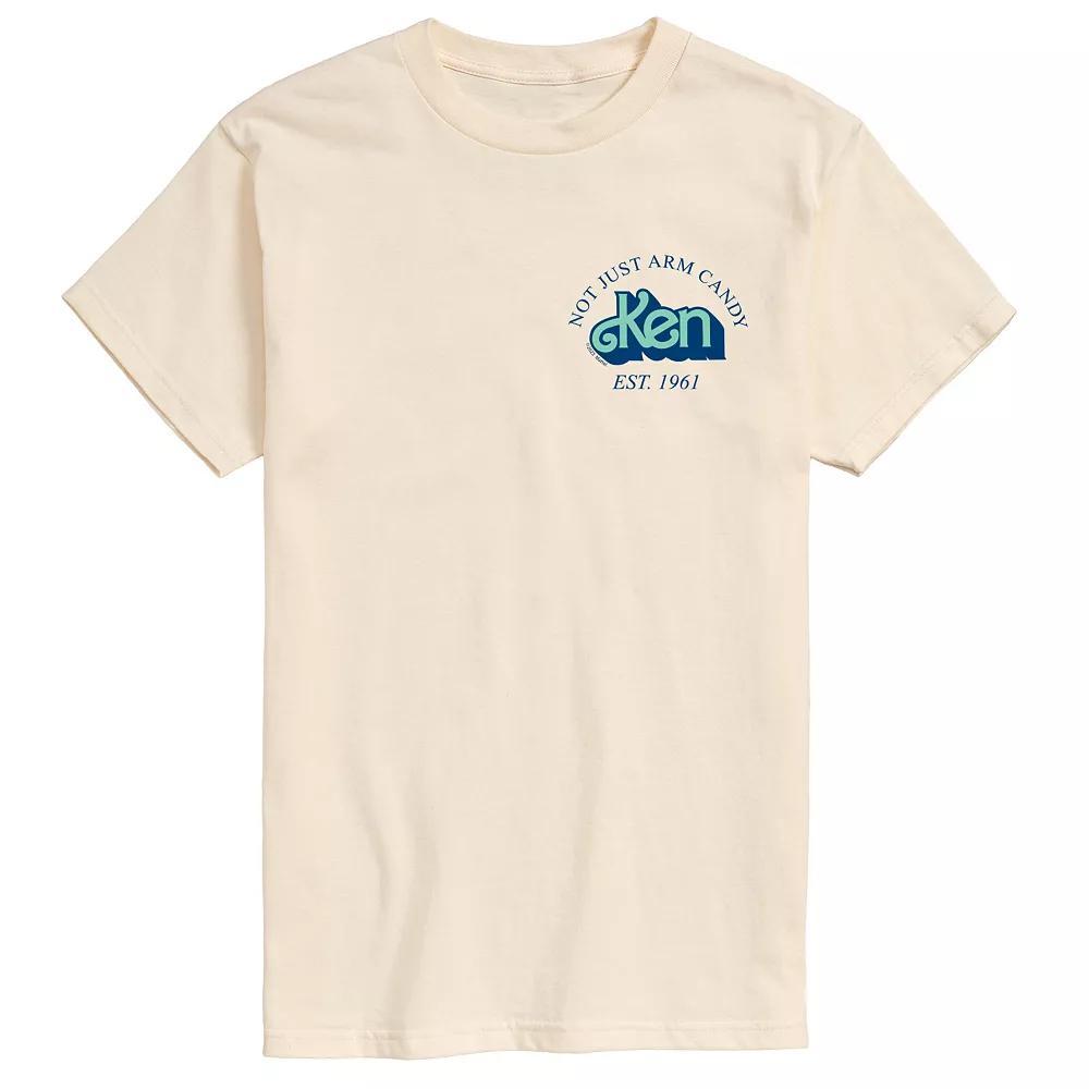 Men's Barbie Not Just Arm Candy Ken Graphic Tee, Size: Small, Beige Product Image