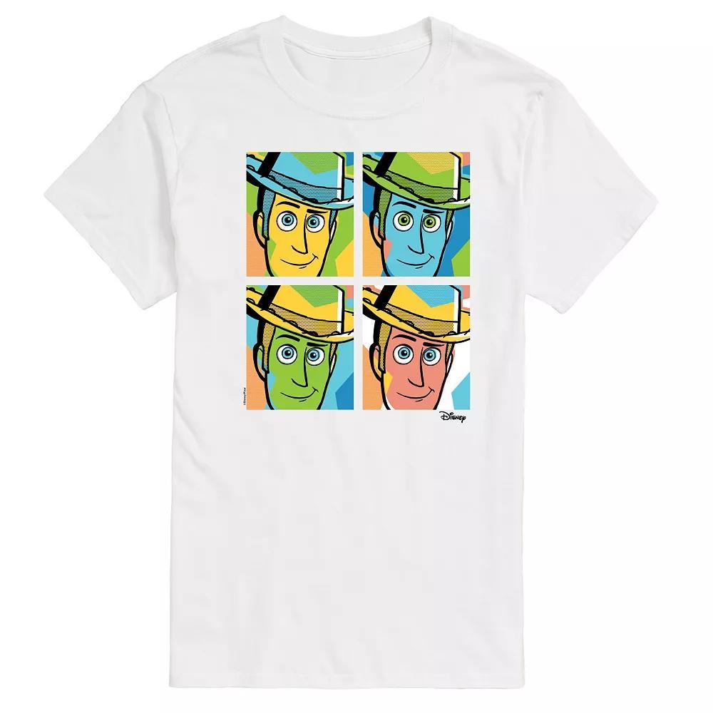 Disney / Pixars Toy Story Woody Mens Grid Graphic Tee Product Image