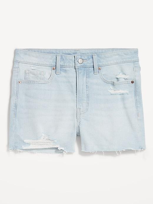 High-Waisted OG Jean Cut-Off Shorts -- 3-inch inseam Product Image