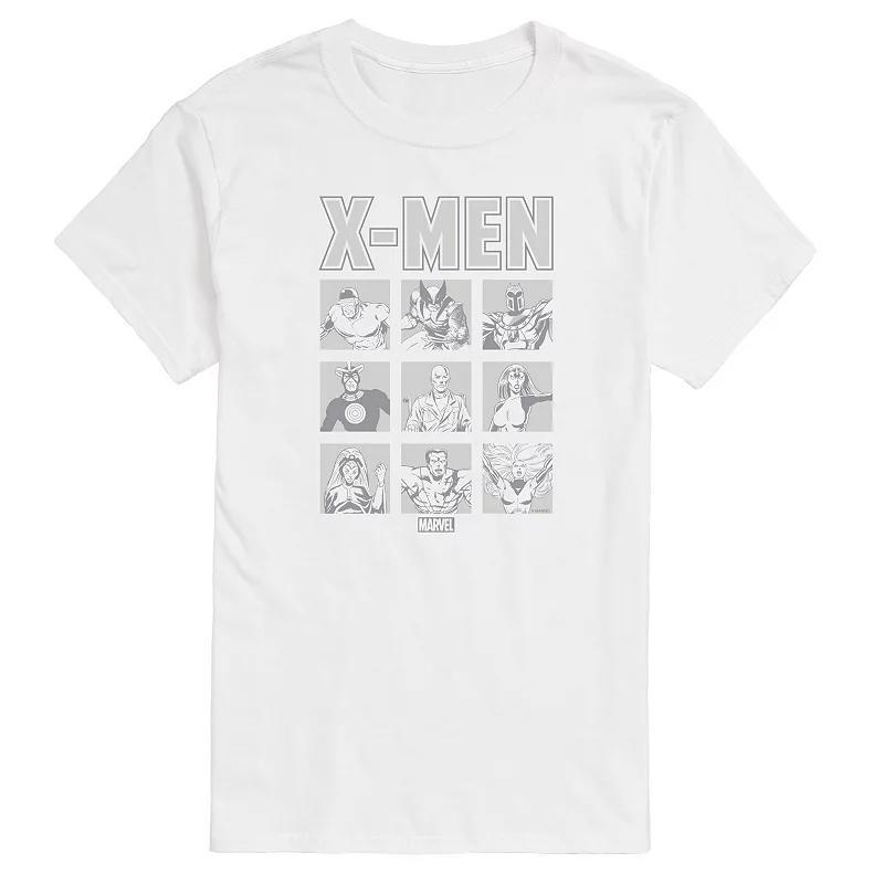 Big & Tall Marvel X-Men Monochrome Grid Graphic Tee, Mens Product Image