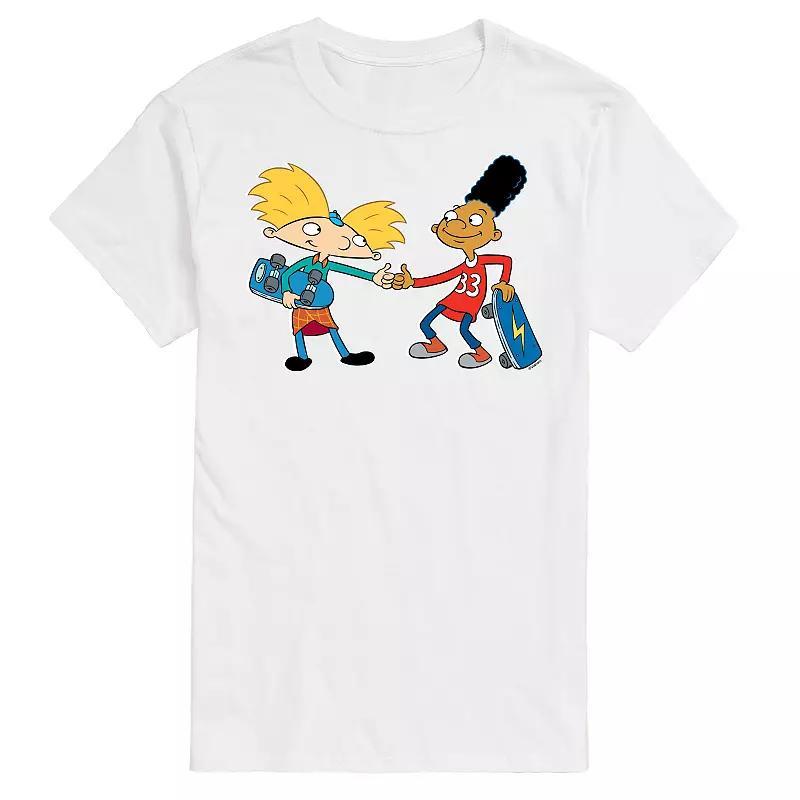 Men's Hey Arnold! Thumb War Tee, Size: XL, Gray Product Image