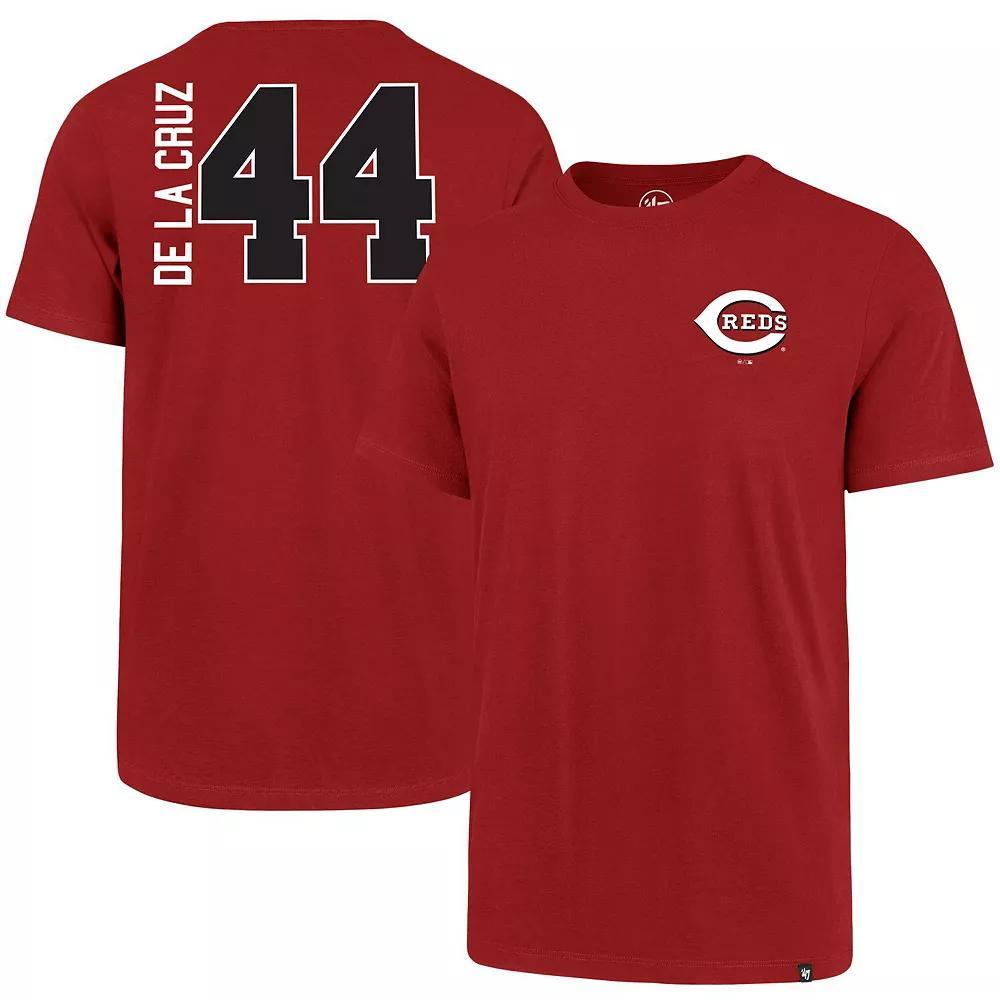 Men's '47 Elly De La Cruz Red Cincinnati Reds Name & Number T-Shirt, Size: Medium, Red Red Product Image