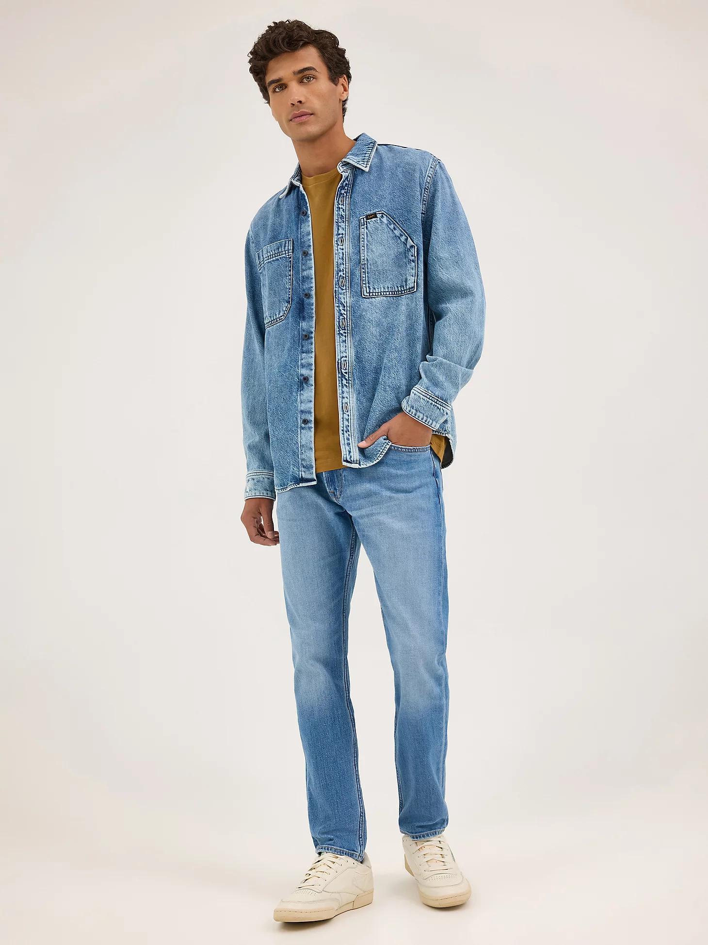 Men's Engineer Button Down Overshirt | Men's Tops & Tees | Lee® Product Image