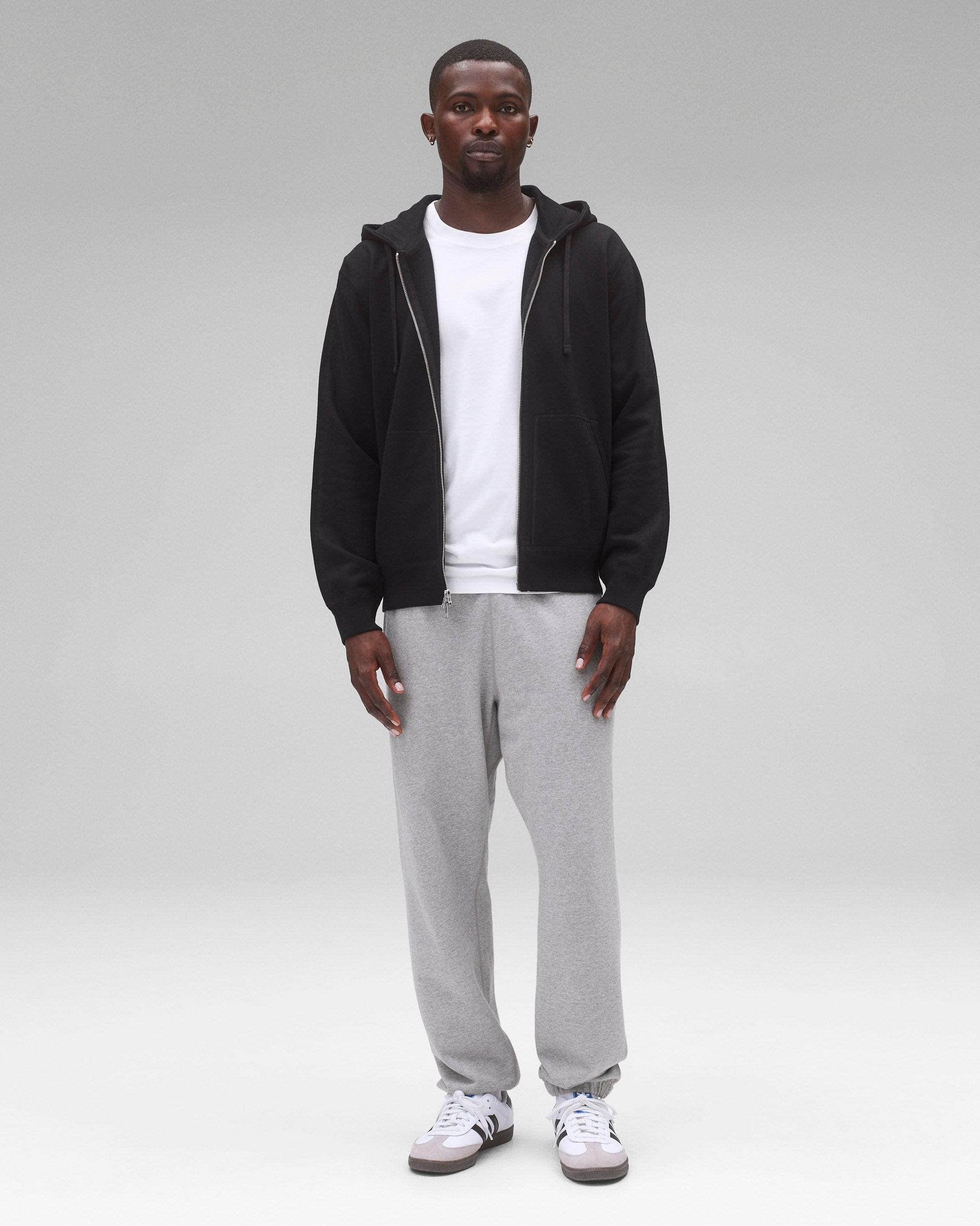 Midweight Terry Standard Zip Hoodie Male Product Image