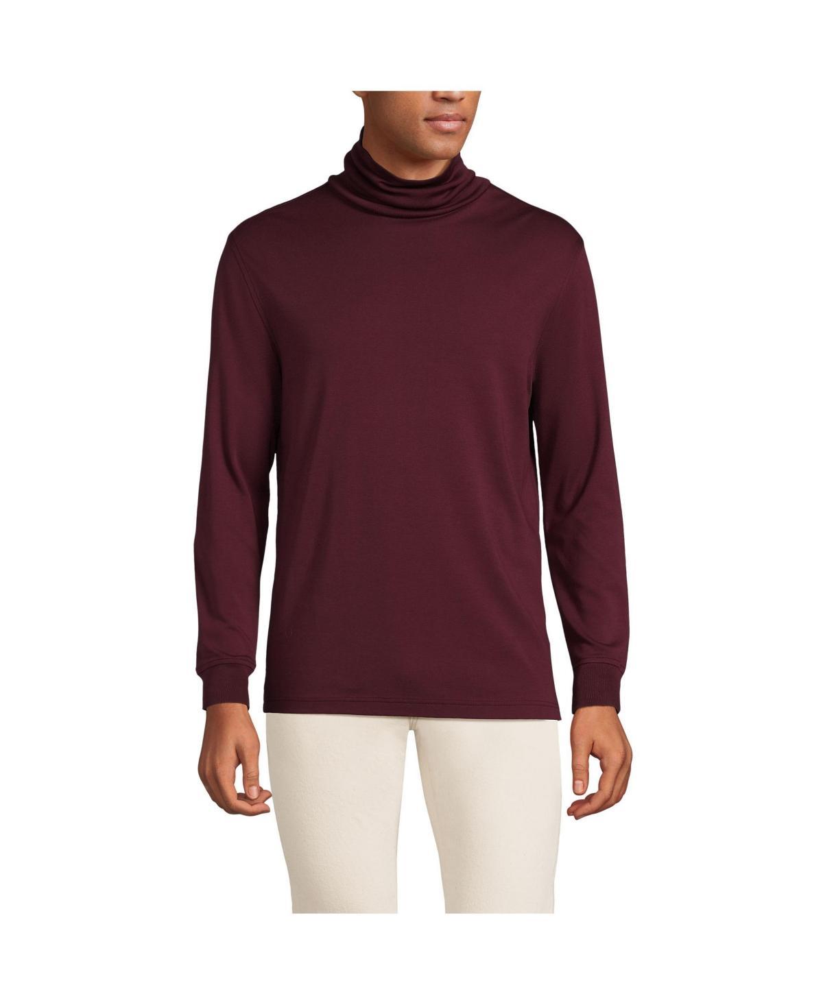 Big & Tall Lands End Super Soft Supima Turtleneck, Mens Product Image