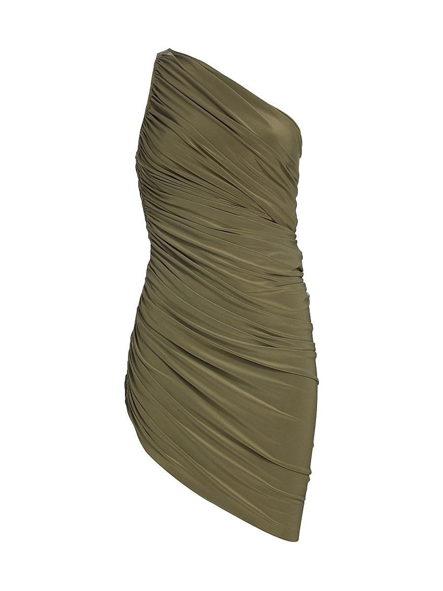 Womens Diana Ruched One-Shoulder Minidress Product Image