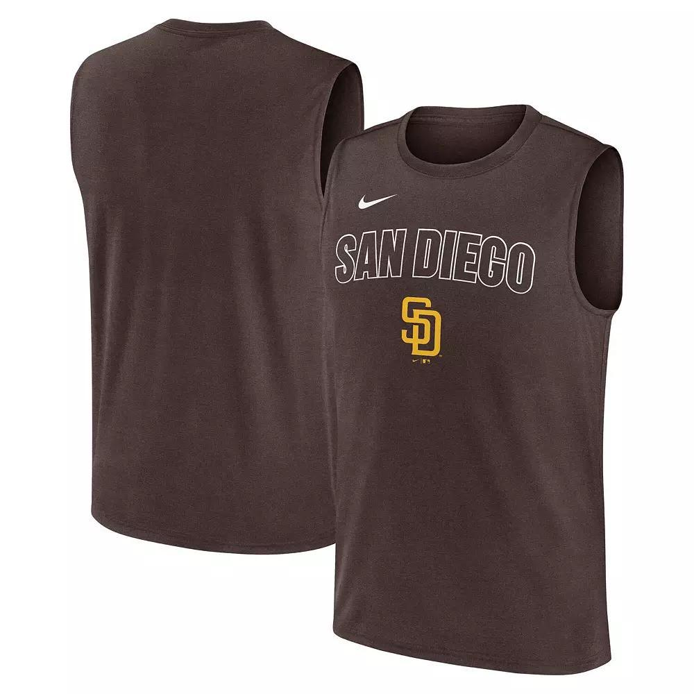 Mens Nike San Diego Padres Knockout Performance Muscle Tank Top Product Image