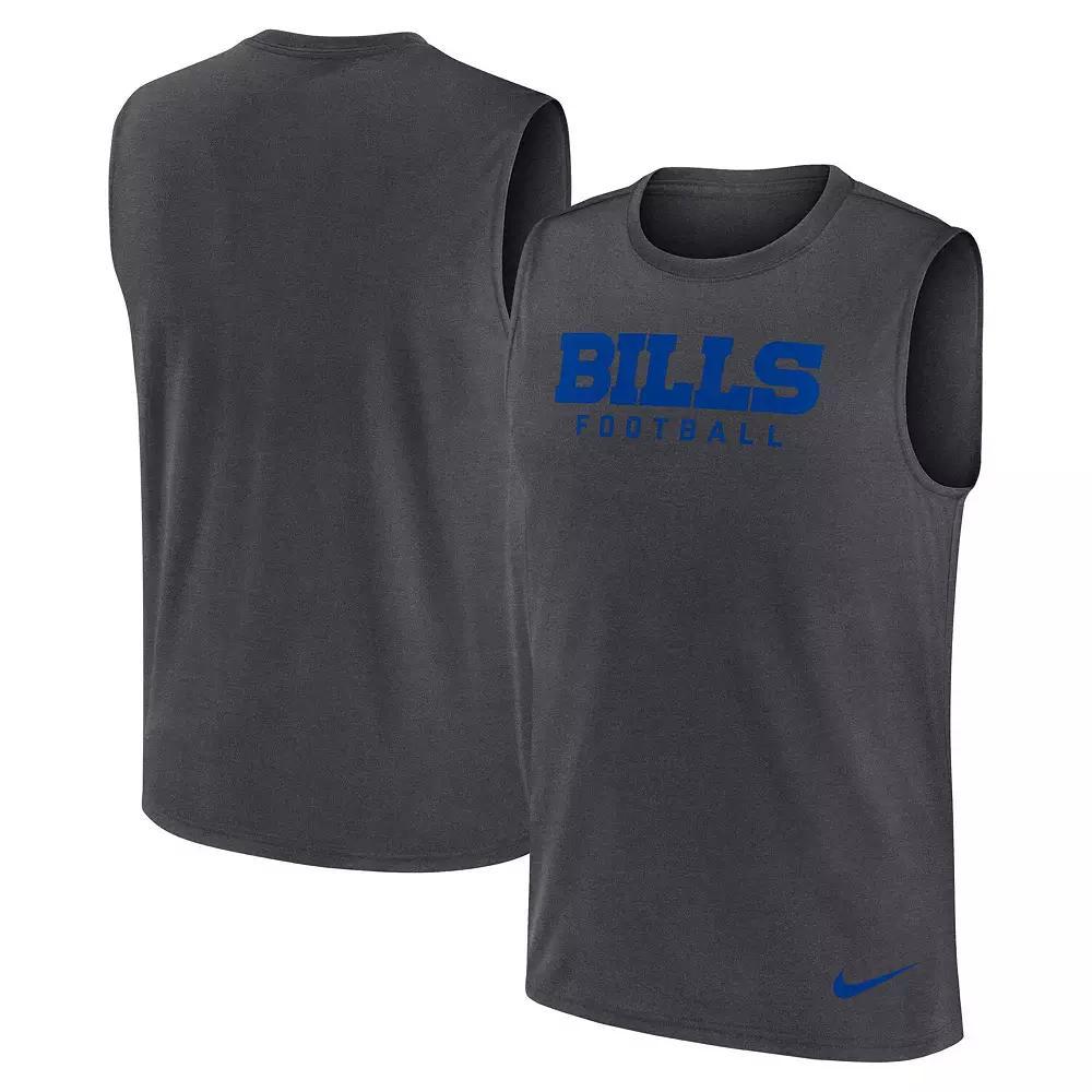 Men's Nike Gray Detroit Lions Primetime Legend Performance Muscle Tank Top, Size: 2XL, Grey Product Image