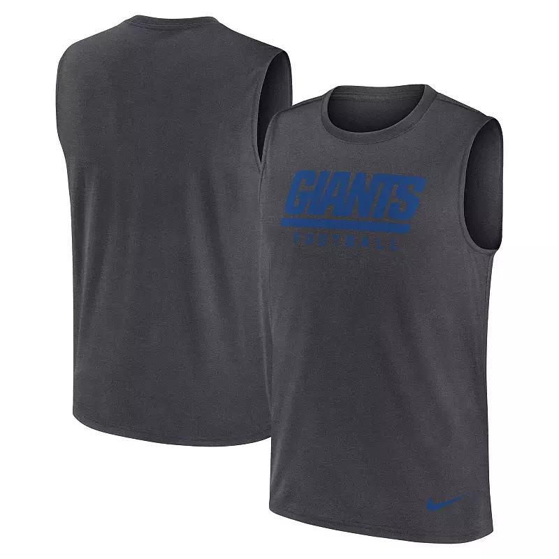 Men's Nike Gray Detroit Lions Primetime Legend Performance Muscle Tank Top, Size: 2XL, Grey Product Image