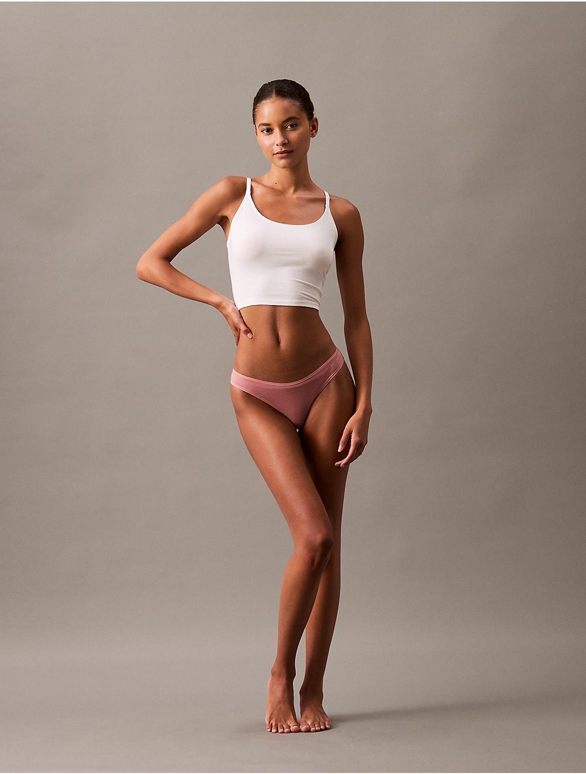 Calvin Klein Women's Ideal Cotton Bikini - Neutral - L Product Image