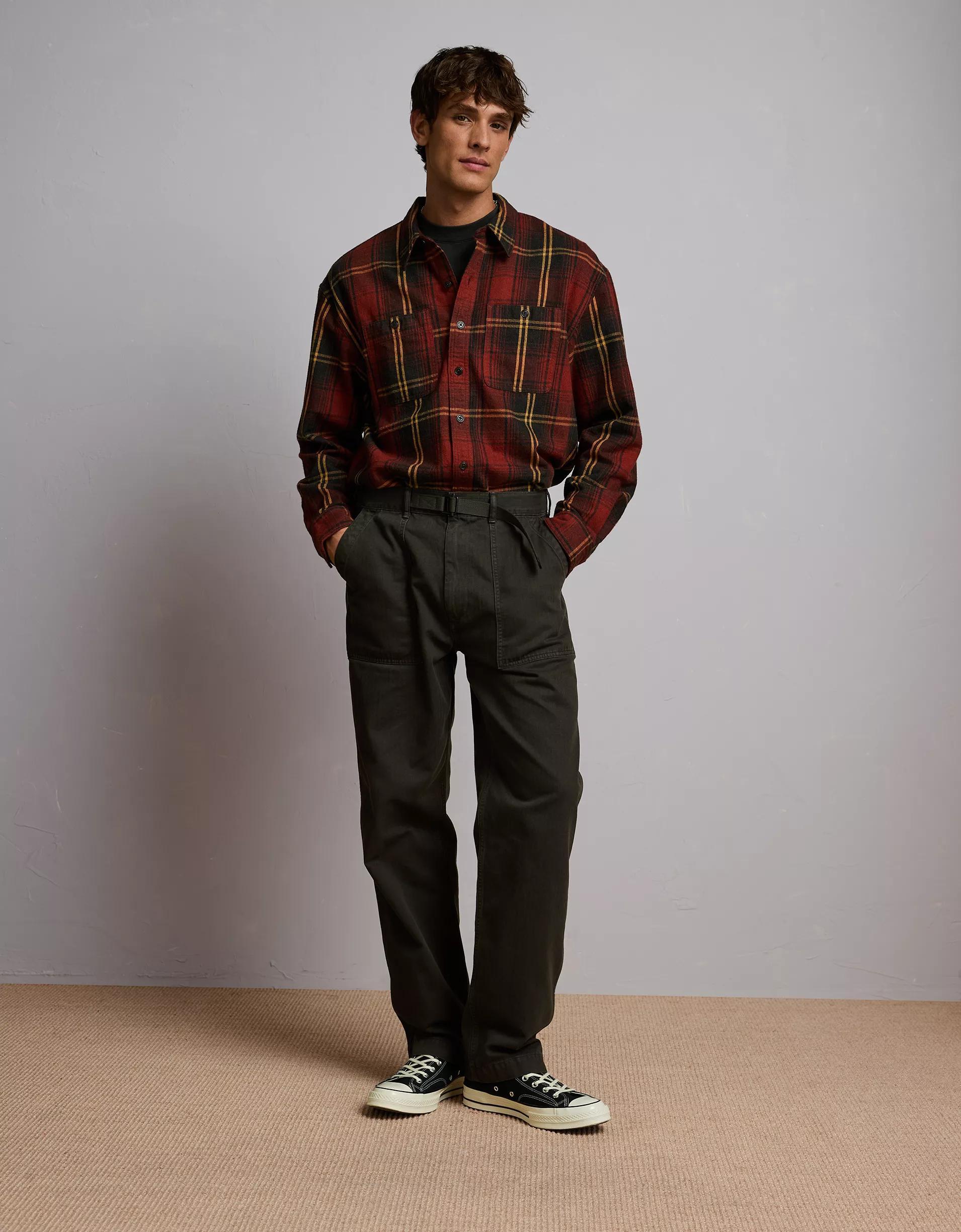 AE77 Premium Flannel Shirt Product Image