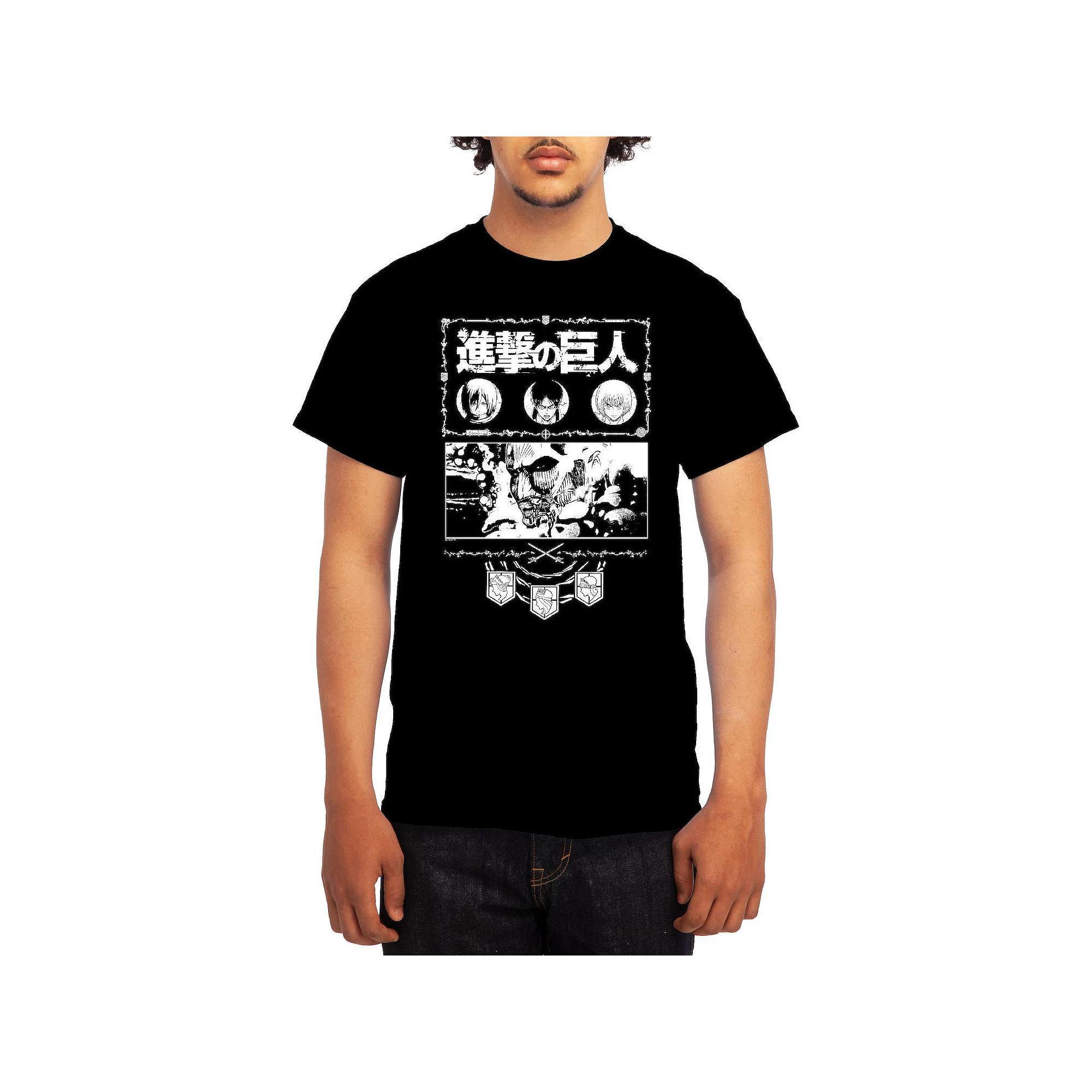 Men's Attack on Titan Ornate Collage Graphic Tee, Boy's, Size: Small, Red Product Image