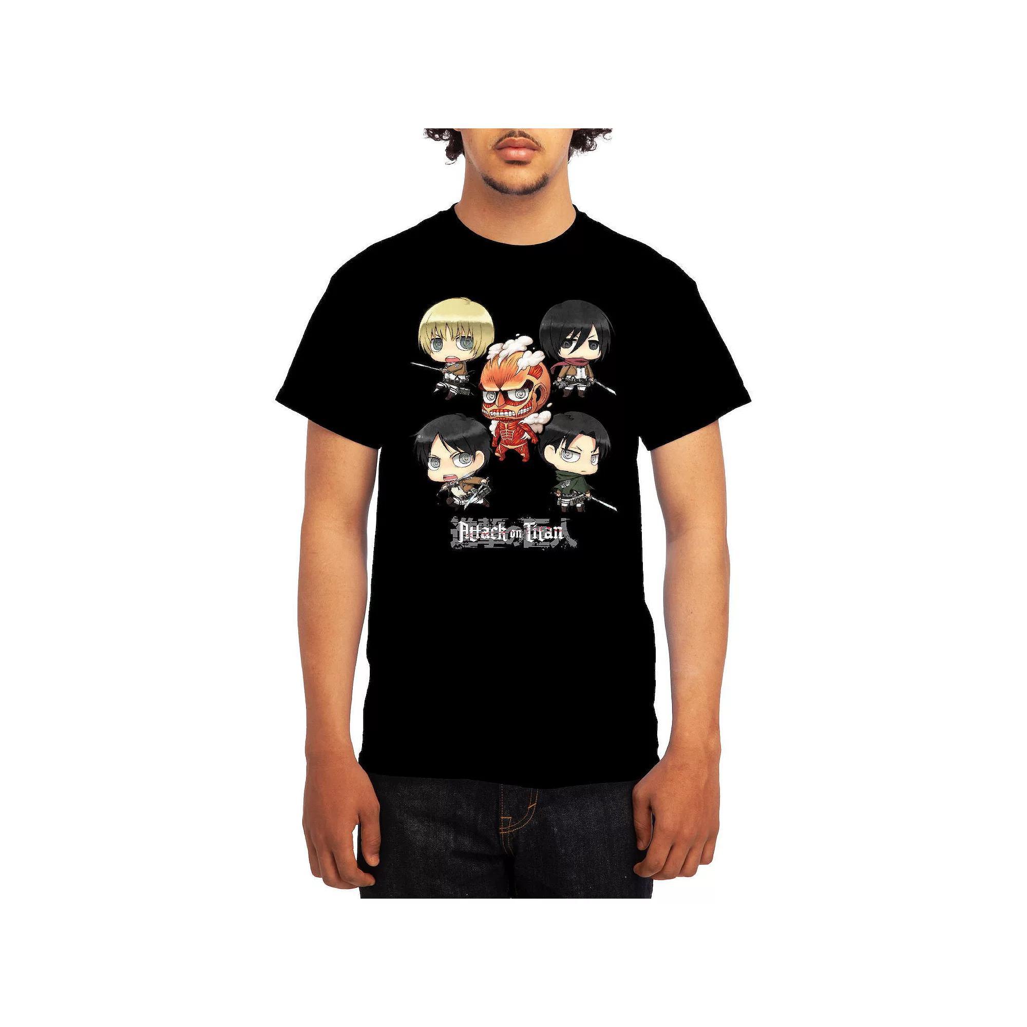 Men's Attack on Titan Ornate Collage Graphic Tee, Boy's, Size: Small, Red Product Image