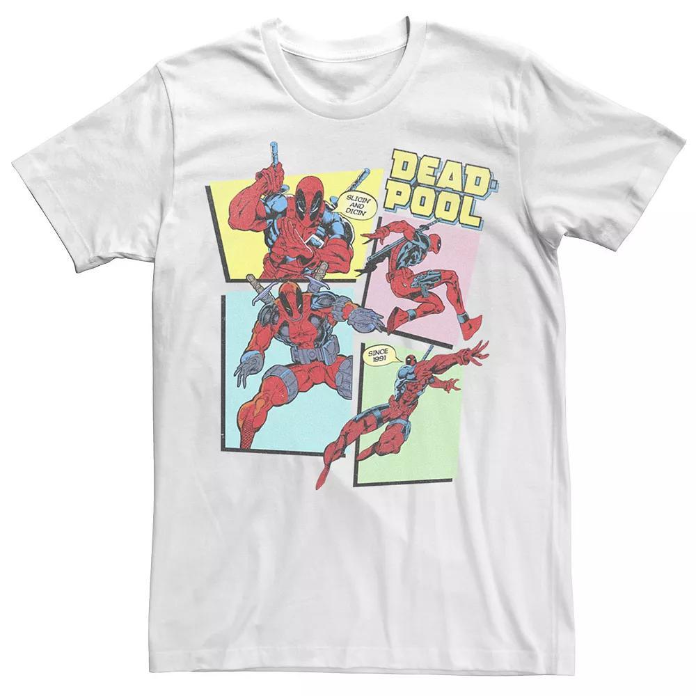 Men's Marvel Deadpool 30th Slicin' And Dicin' Since 1991 Tee, Size: Large, White Product Image