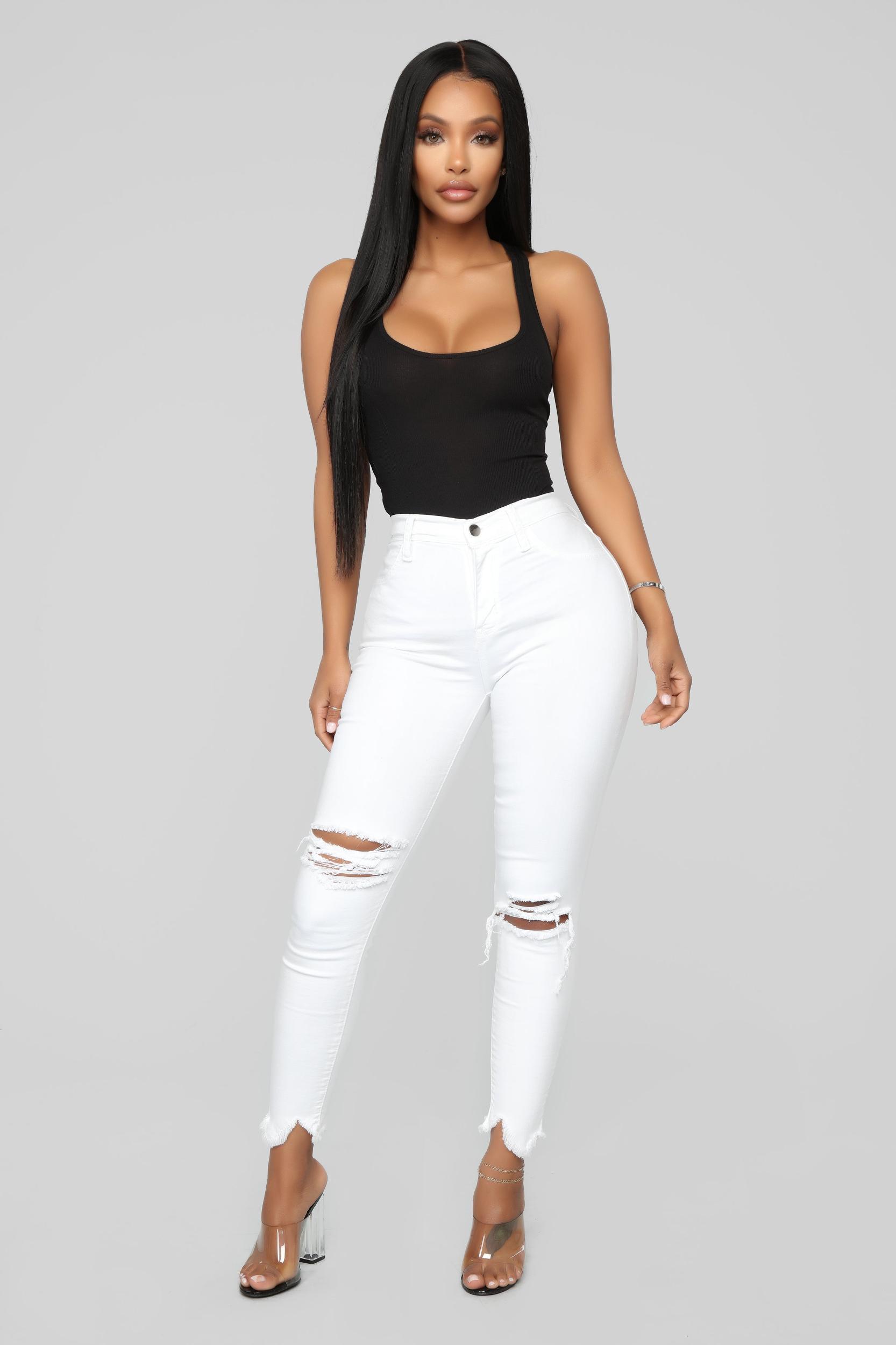 Zoey Racer Back Tank - Black Product Image