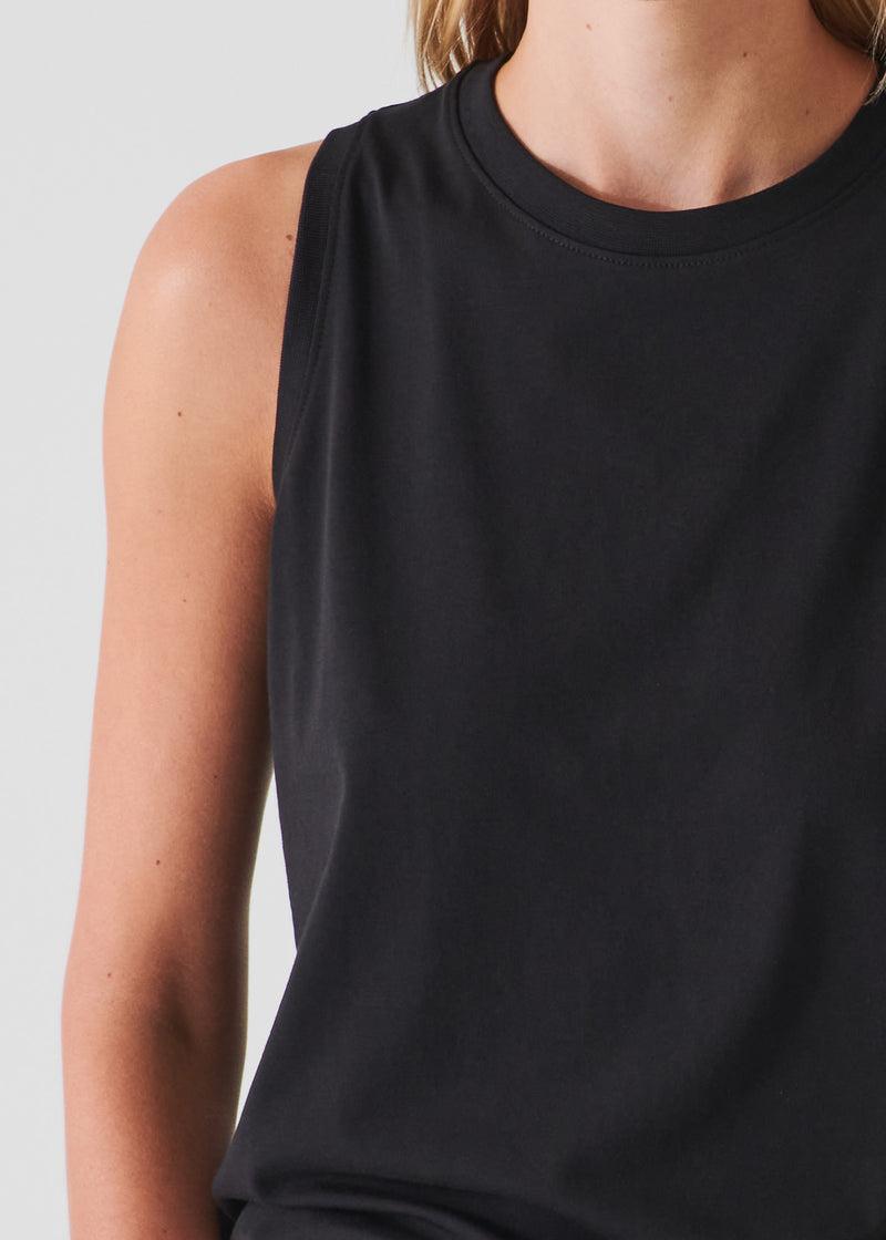 Patrick Assaraf Women's PIMA COTTON STRETCH BOYFRIEND TANK Female Product Image