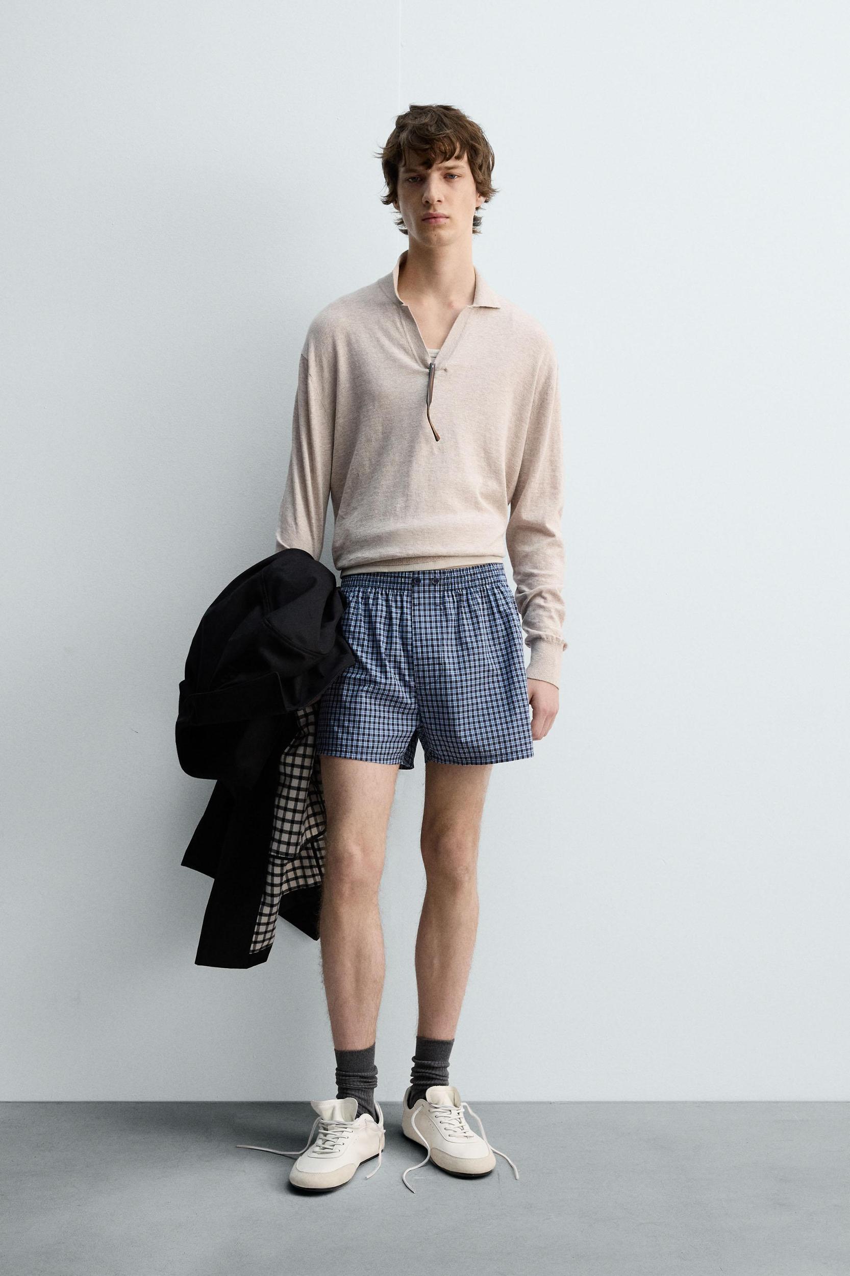LIMITED EDITION CHECKERED POPLIN BOXERS Product Image