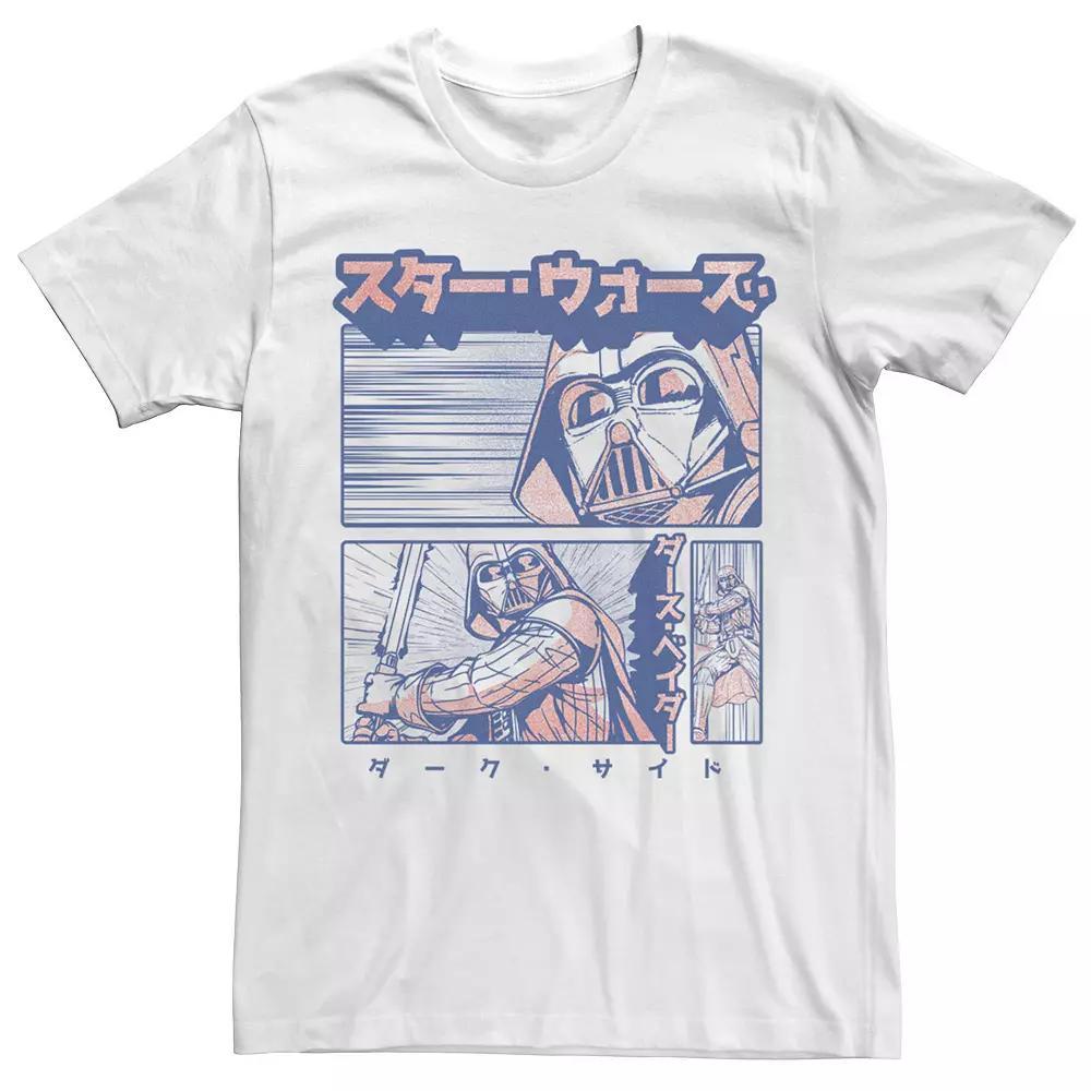 Men's Star Wars Kanji Darth Vader Comic Tee, Size: XXL, White Product Image