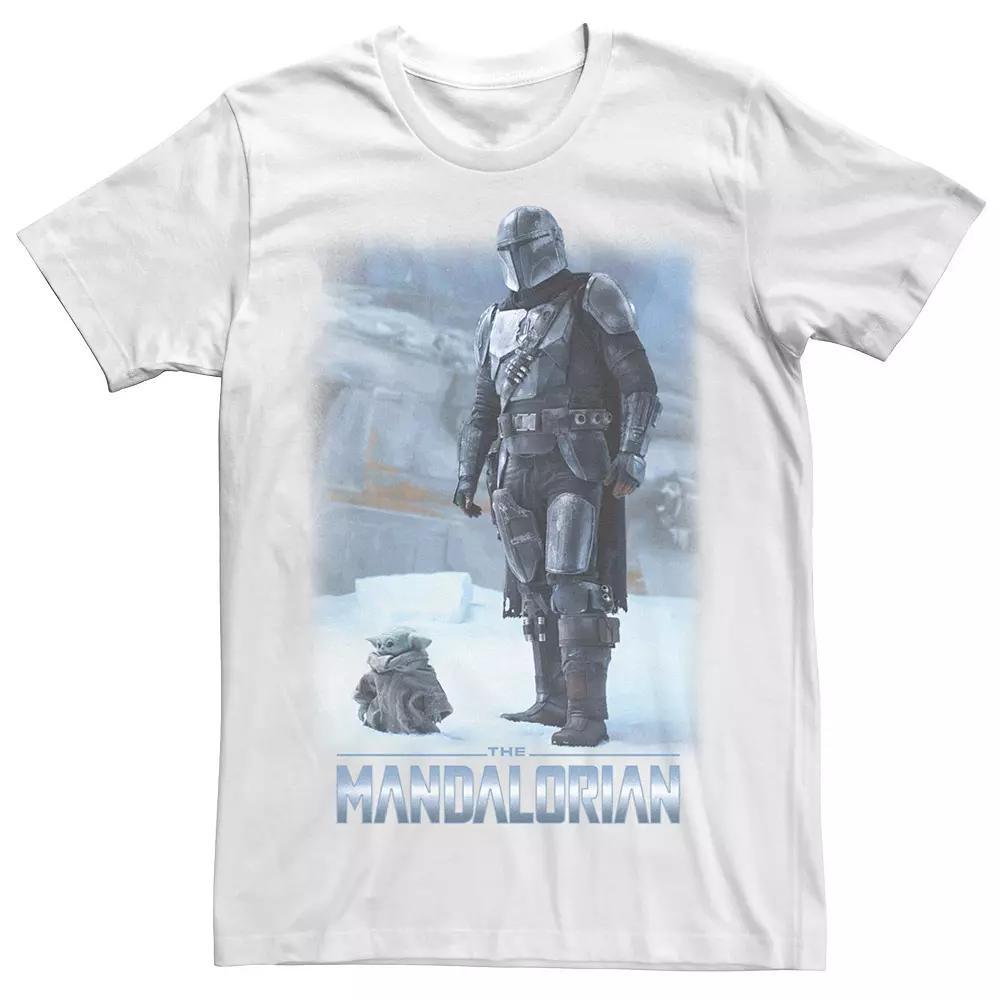Big & Tall Star Wars: The Mandalorian & The Child Icy Portrait R12 Tee, Men's, Size: 5XL, White Product Image