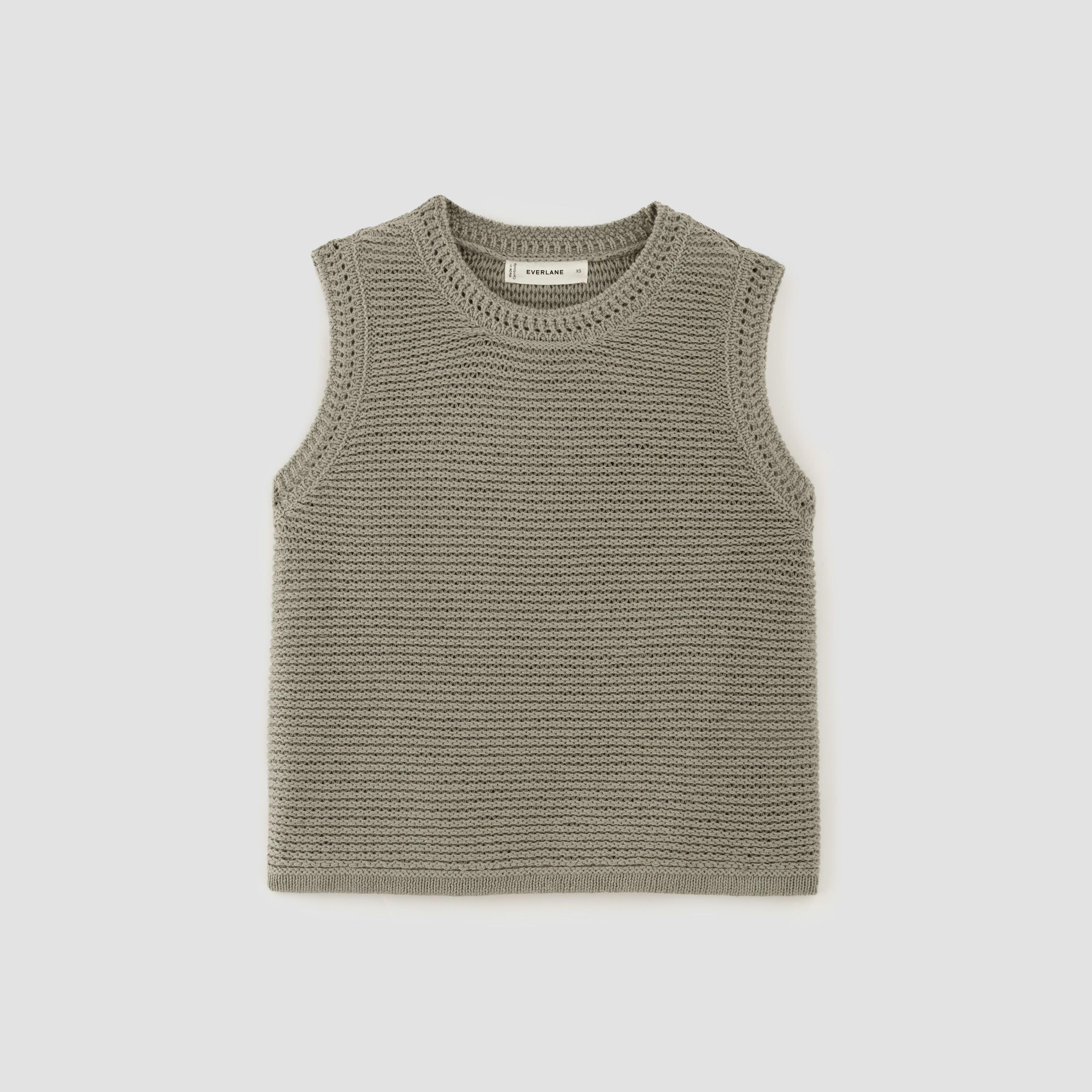 The Organic Cotton Open-Stitch Tank Product Image