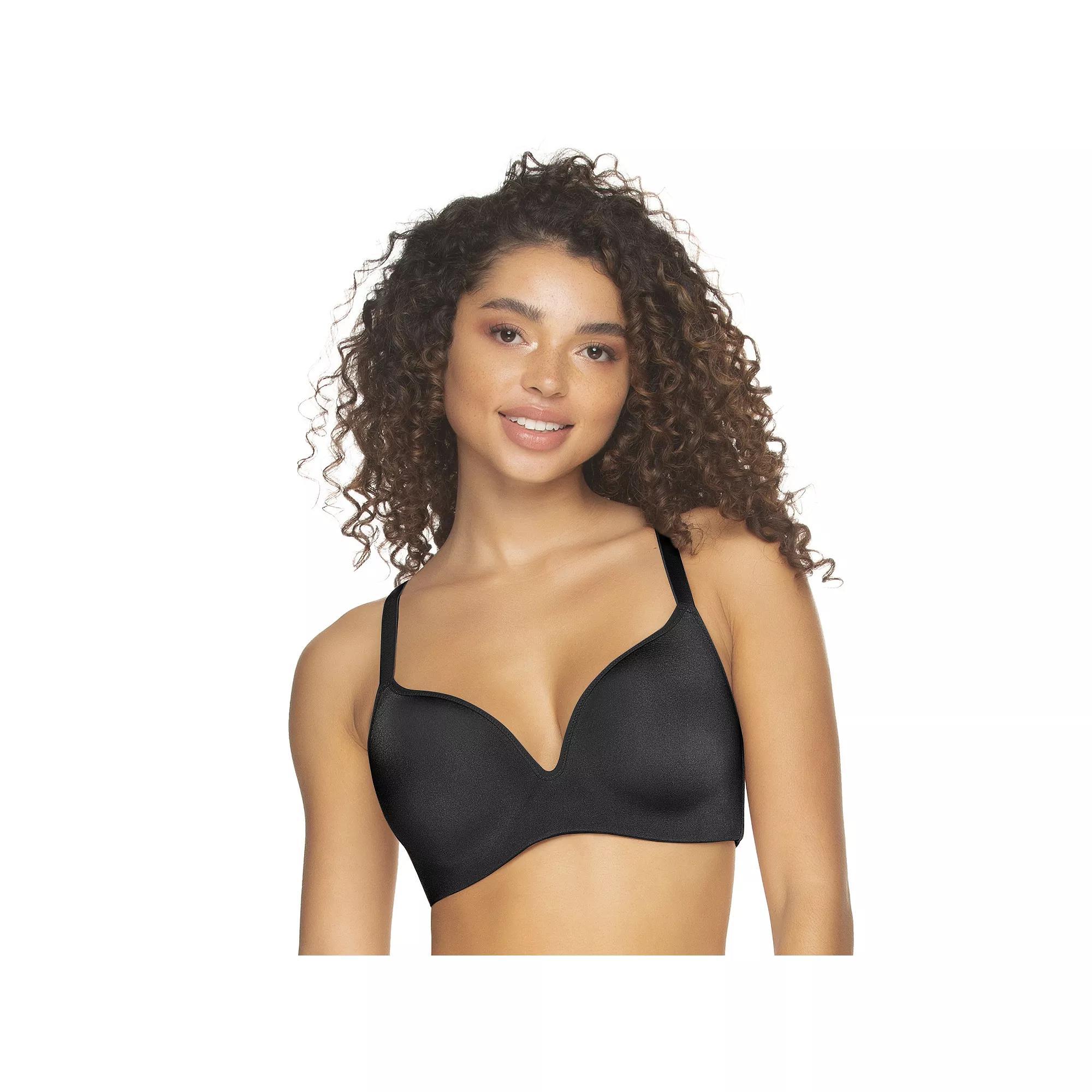 Women's Paramour Body Back Smoothing Contour Bra 285128, Size: SIZE 4, Black Product Image