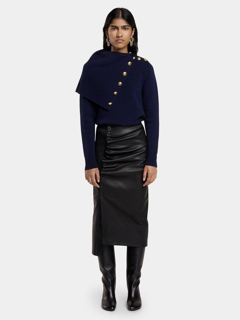 NAVY SWEATER IN WOOL Product Image