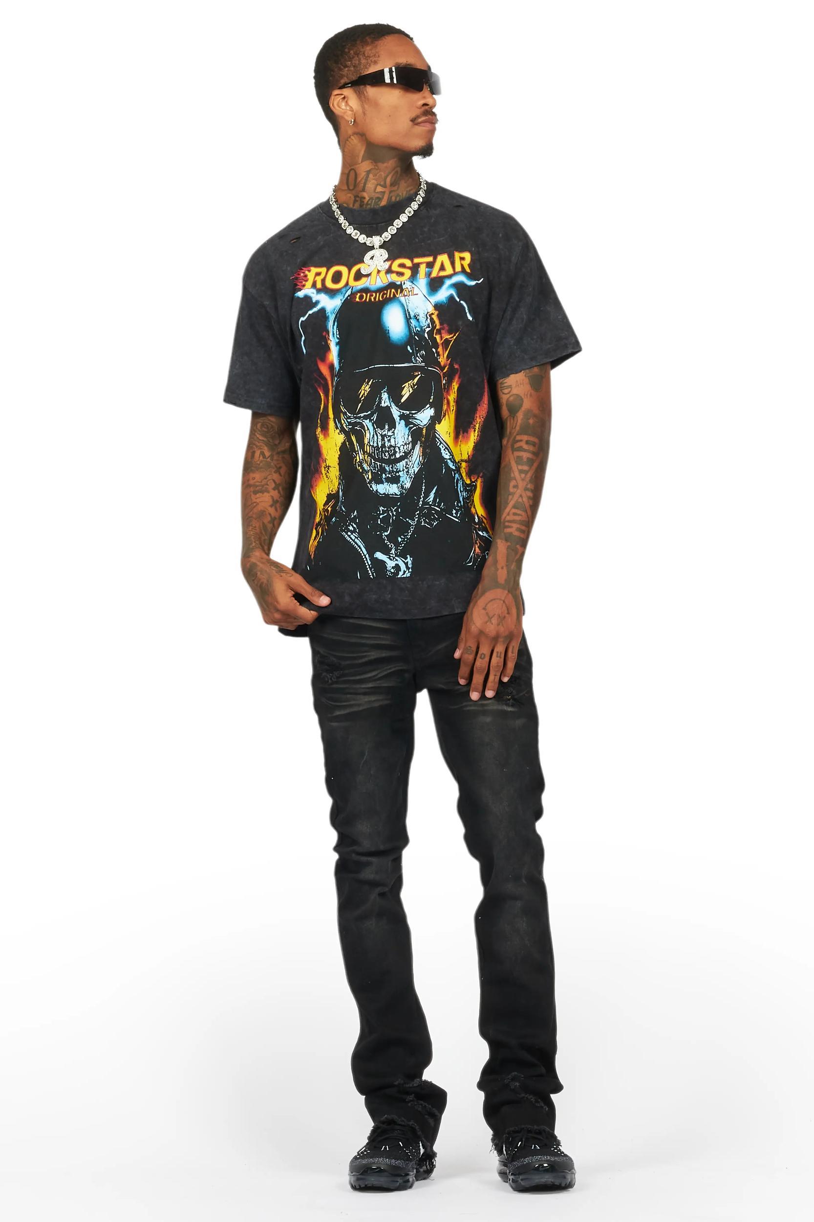 Jazzmyne Vintage Black Oversized T-Shirt Female Product Image