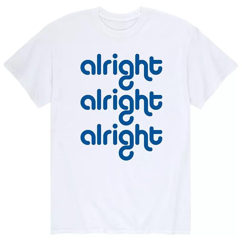 Men's Alright Alright Alright Tee, Size: Large, Gray Product Image