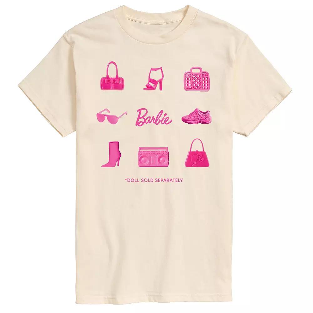 Mens Barbie Grid Doll Graphic Tee Product Image