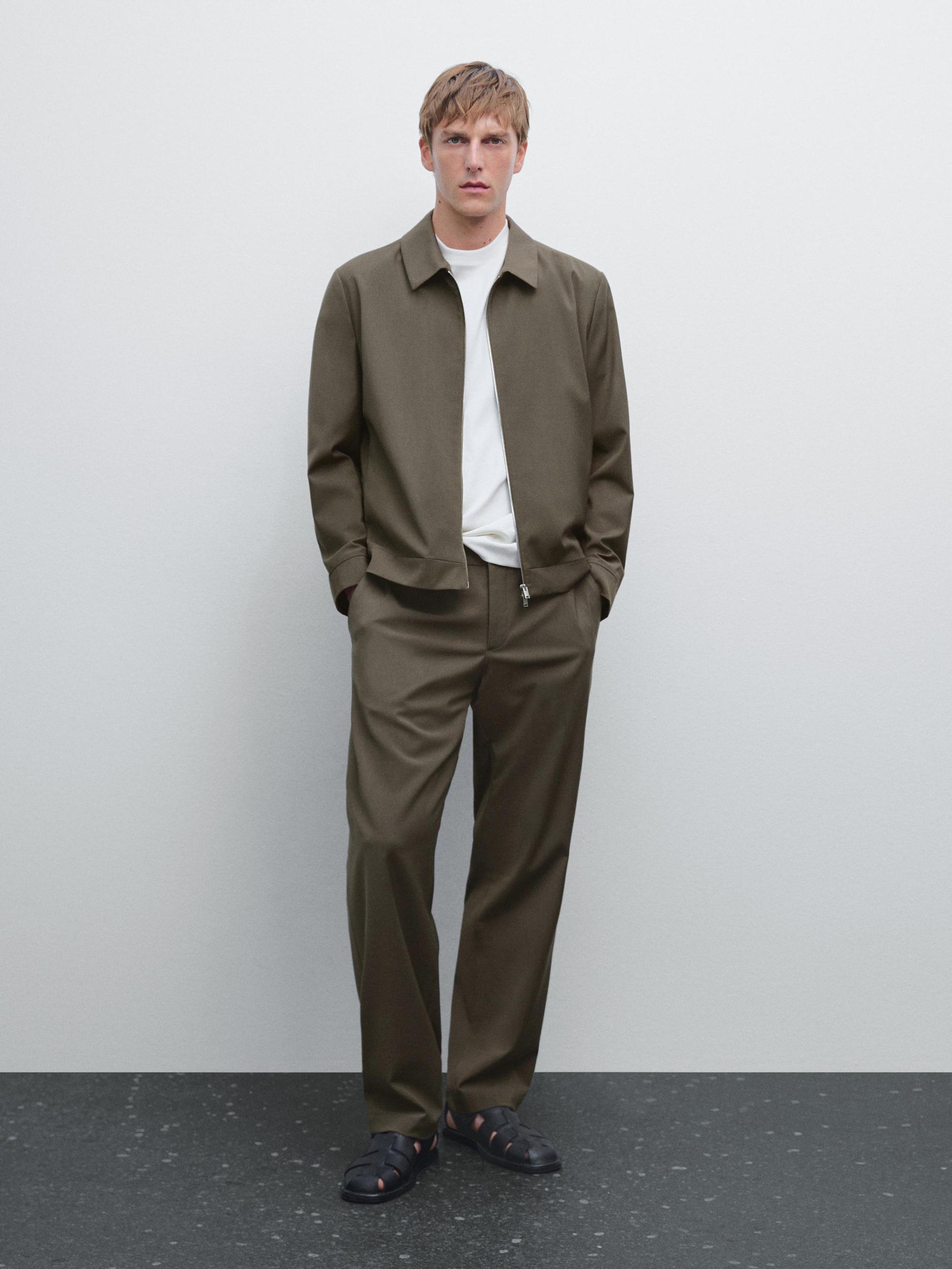 Total look wool blend jacket Product Image