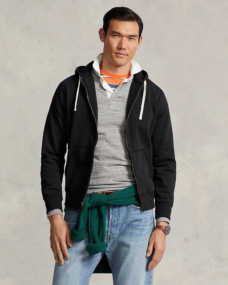 Polo Ralph Lauren Men's Zip Front Fleece Hoodie in Cruise Navy at Nordstrom, Size X-Large Product Image