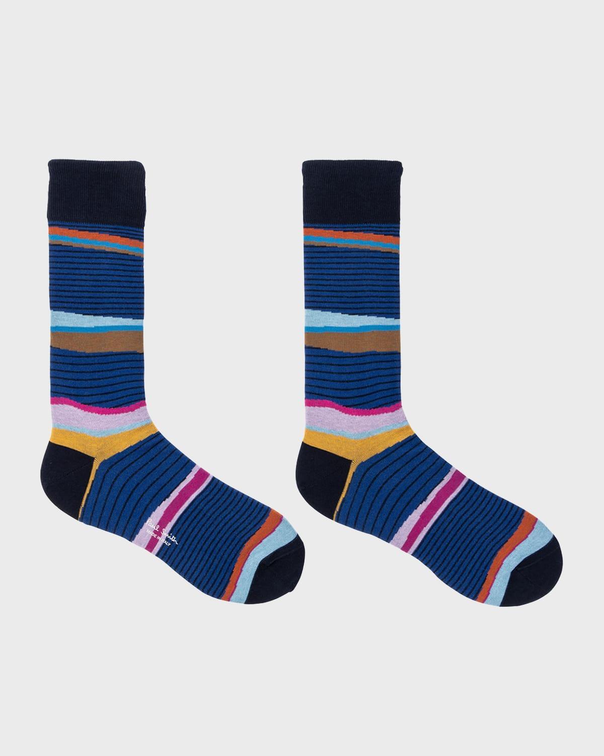 Mens Eli Stripe Crew Socks Product Image