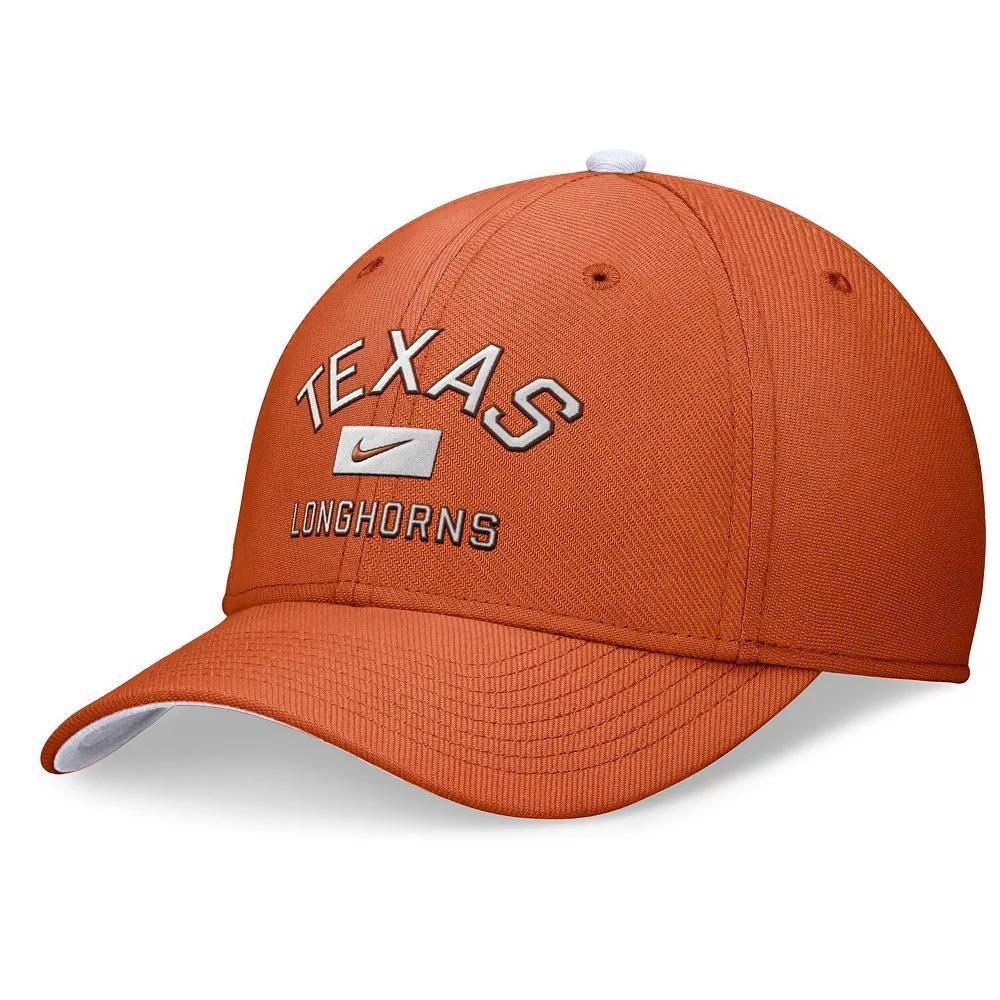 Men's Nike Texas Orange Texas Longhorns Primetime Rise Swoosh Flex Hat, Size: Medium/Large, Team Product Image