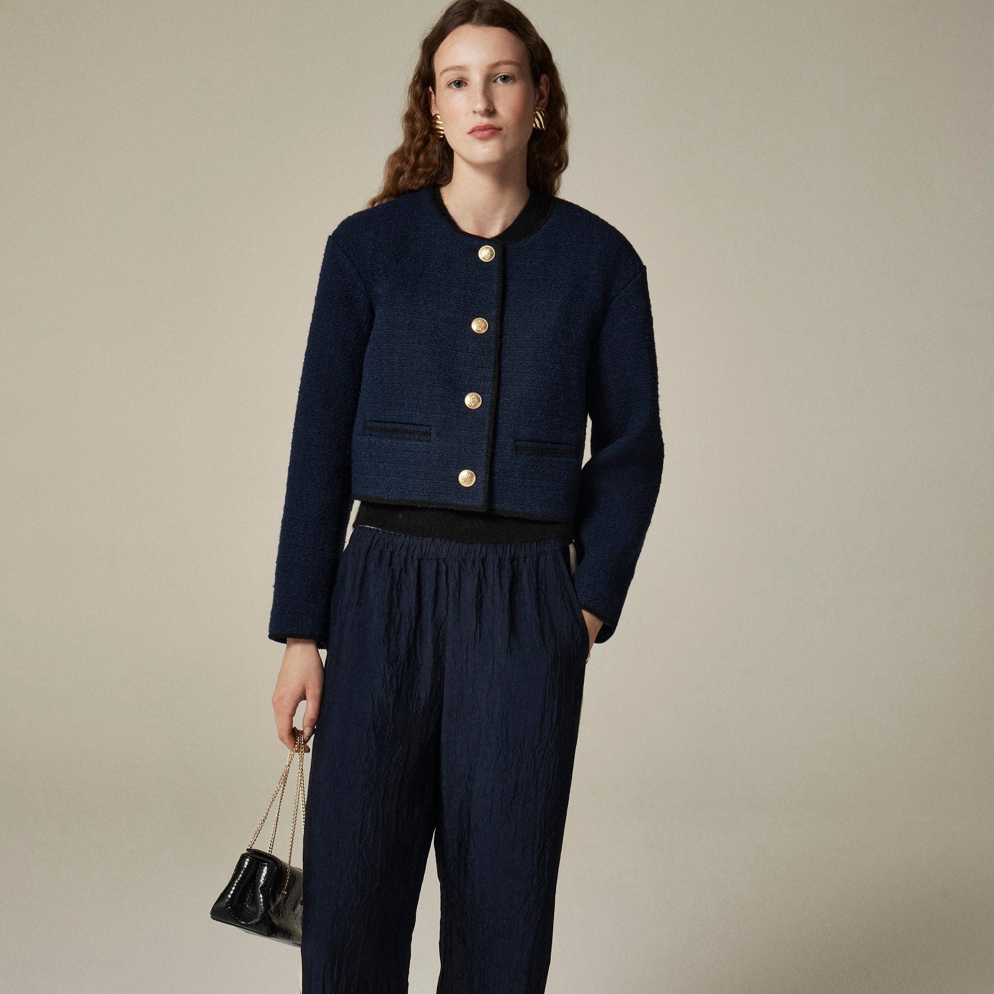 Tweed bomber lady jacket Product Image