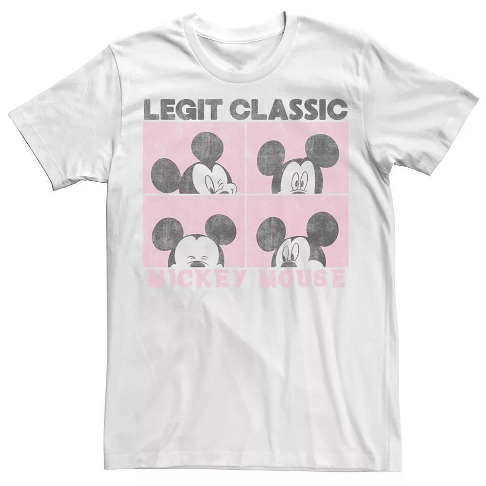 Disney's Mickey & Friends Mickey Mouse Legit Classic Panels Men's Tee, Size: XXL, White Product Image
