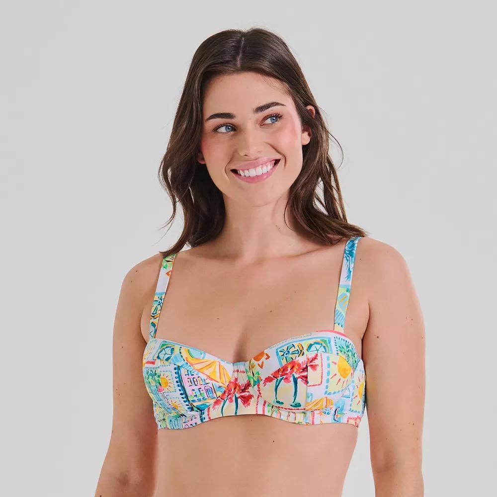 Women's Freshwater Underwire Bra Swim Top, Size: XXL, Mykonos Product Image