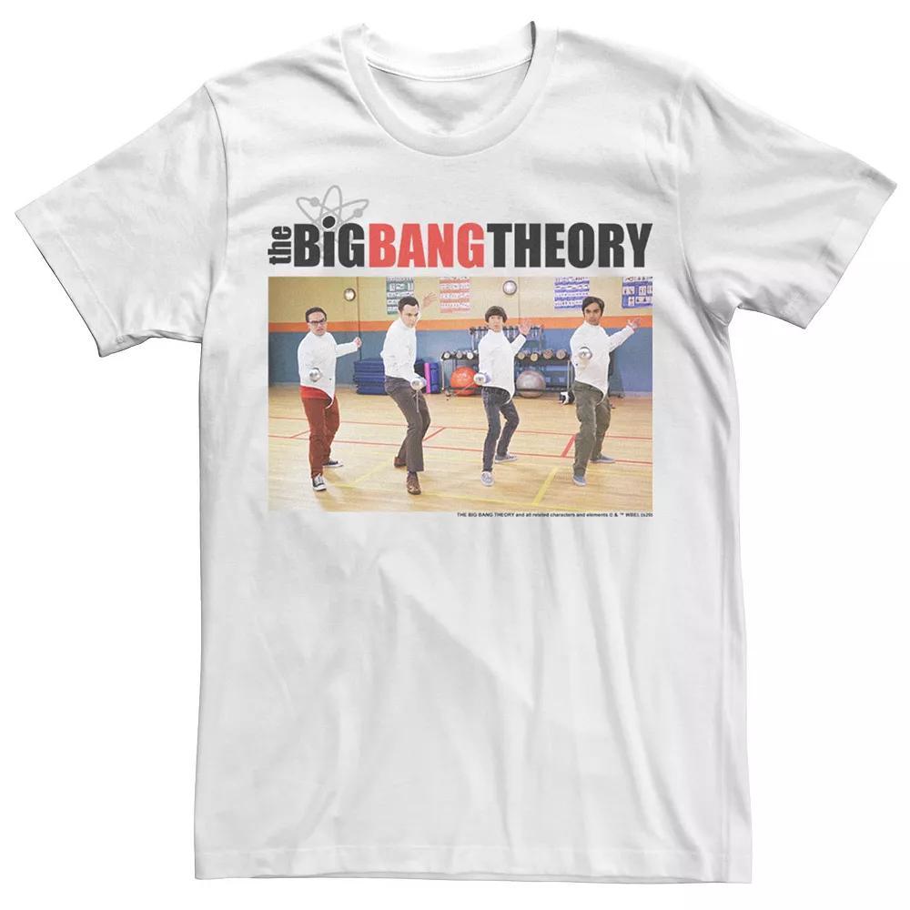 Men's The Big Bang Theory Fencing Group Shot Tee, Size: XXL, White Product Image