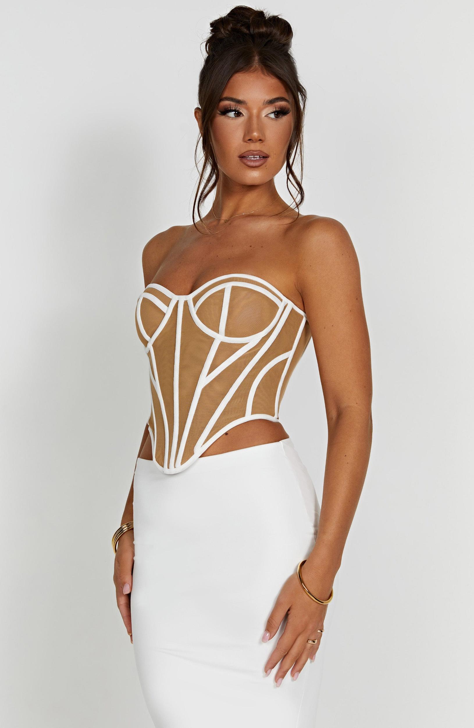 Santanna Corset - Ivory/Nude Product Image