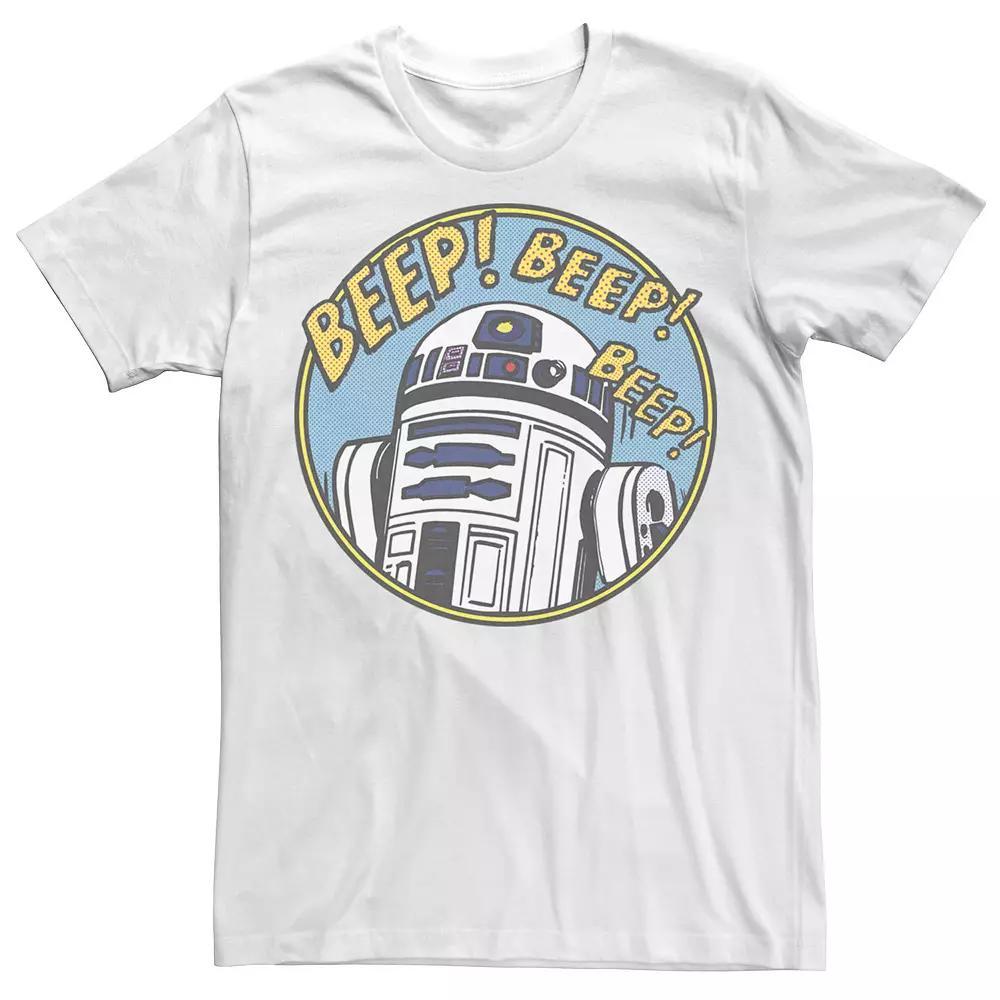 Men's Star Wars R2-D2 Bleep Bleep Bleep Tee, Size: Large, White Product Image