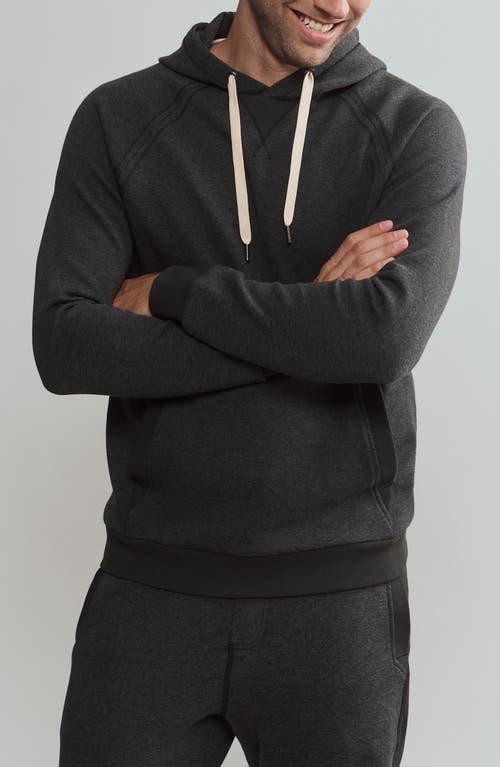 RHONE Heritage Midweight Full Zip Hoodie In Black Heather Product Image