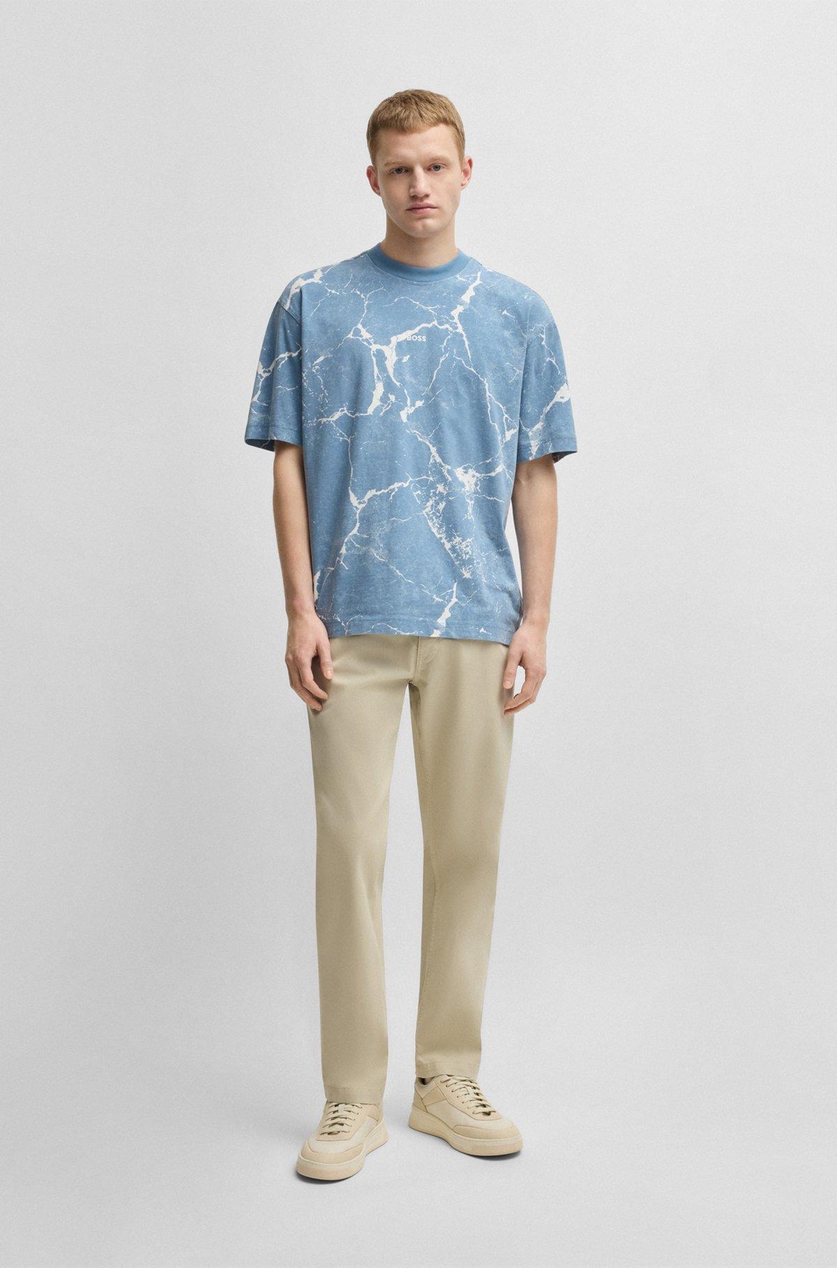 Cotton-jersey T-shirt with all-over print Product Image