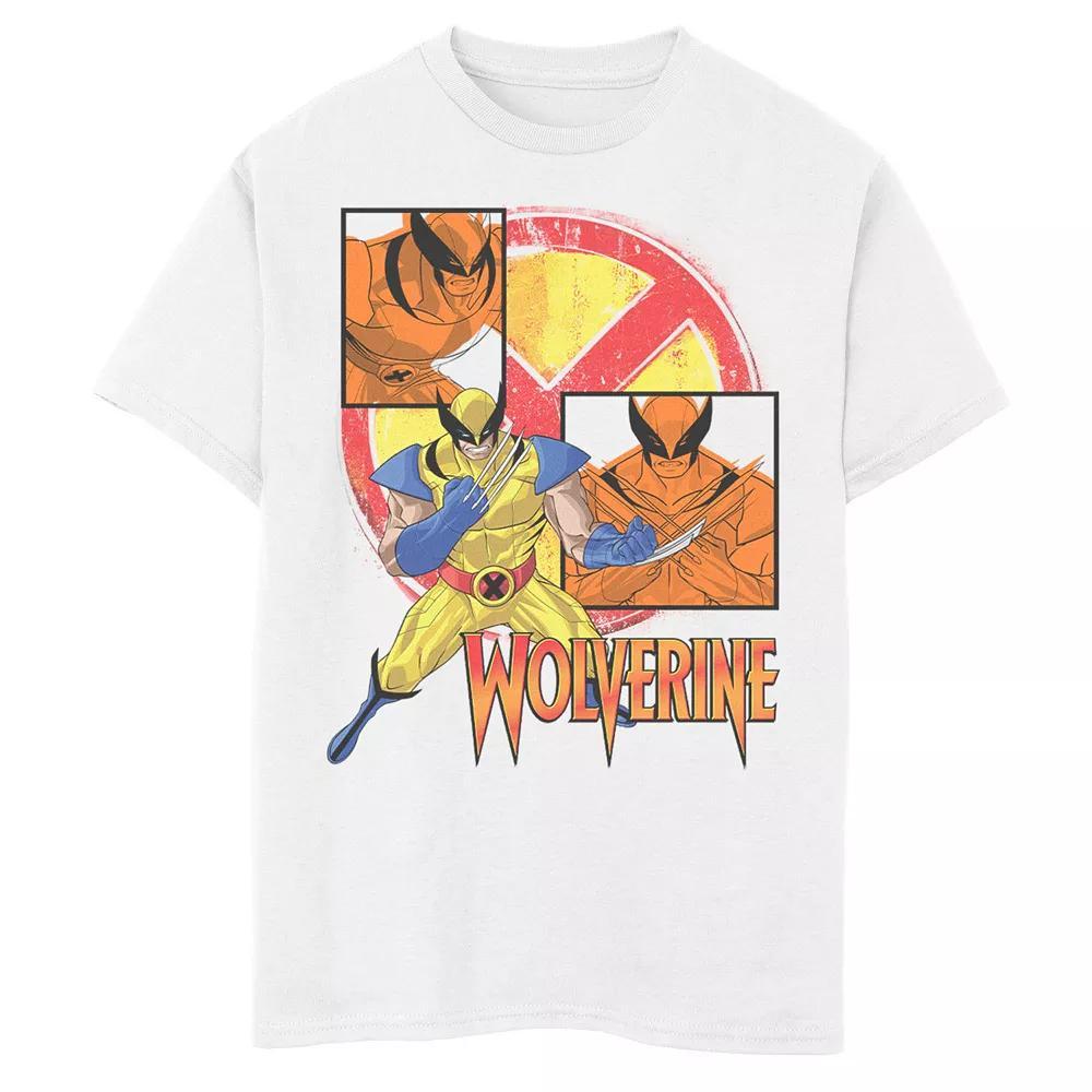 Boys 8-20 Marvel X-Men Wolverine Collage Panel Logo Graphic Tee, Boy's, Size: XS, White Product Image