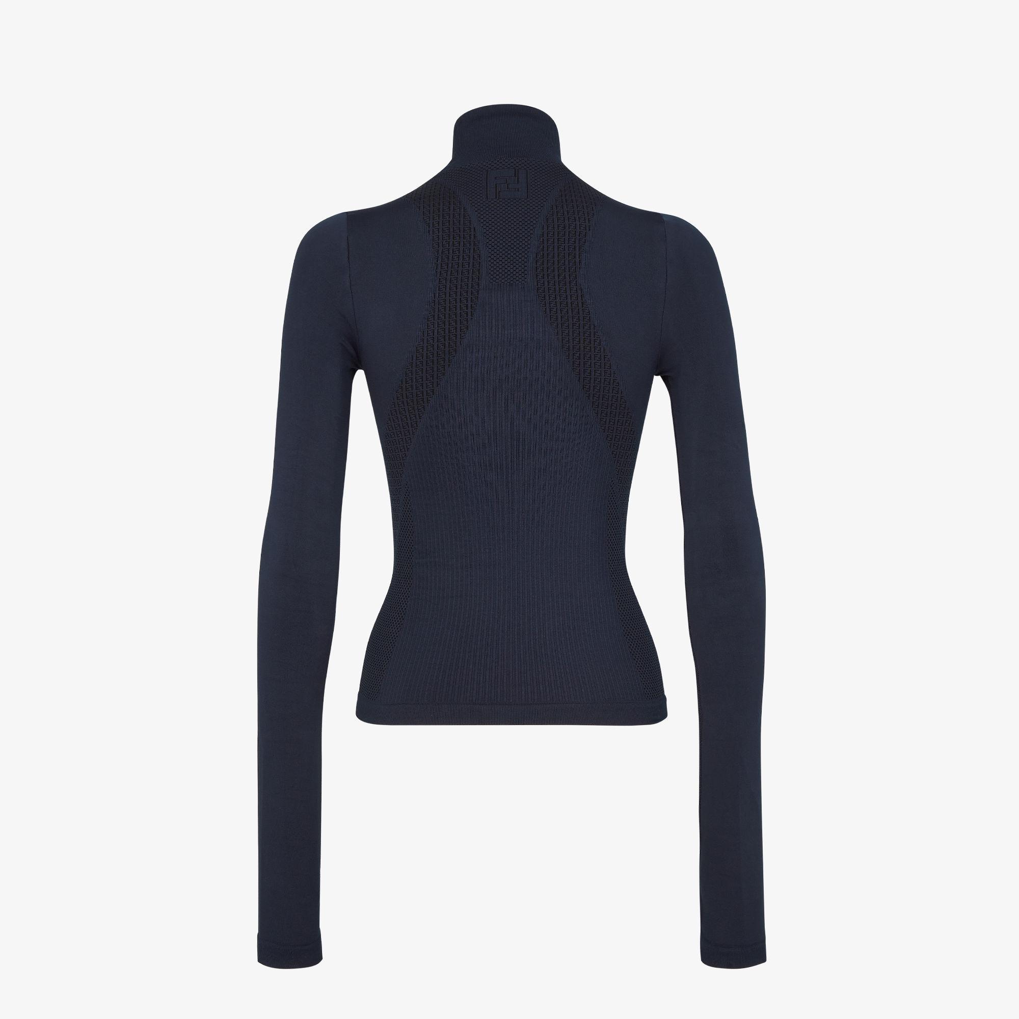 Ski sweaterBlue technical fabric sweater Product Image