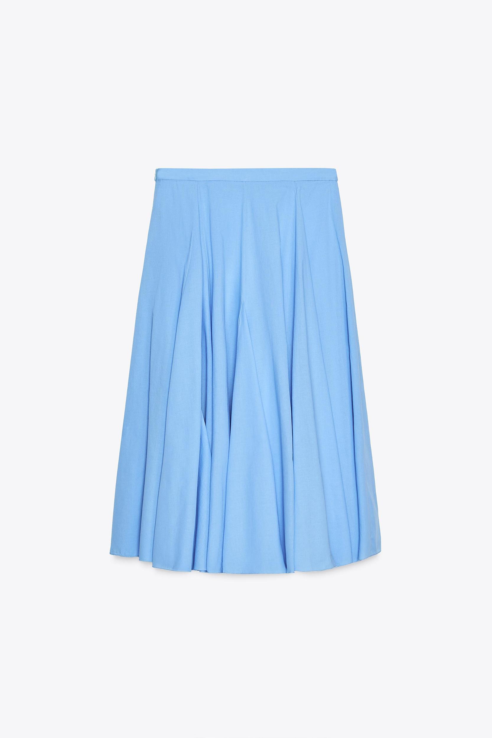 ZW COLLECTION FLARED COTTON SKIRT Product Image