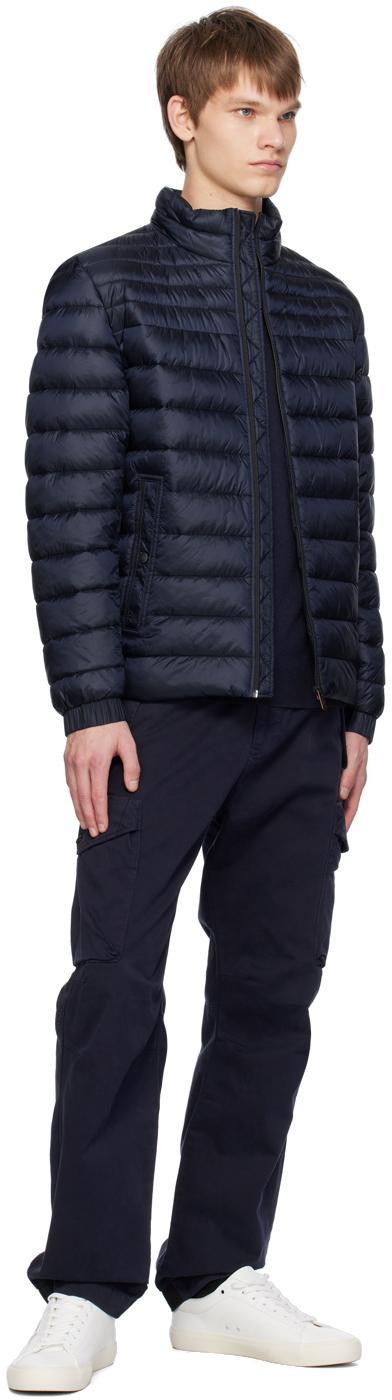 HUGO BOSS Navy Relaxed-fit Sweater In 404-dark Blue Product Image