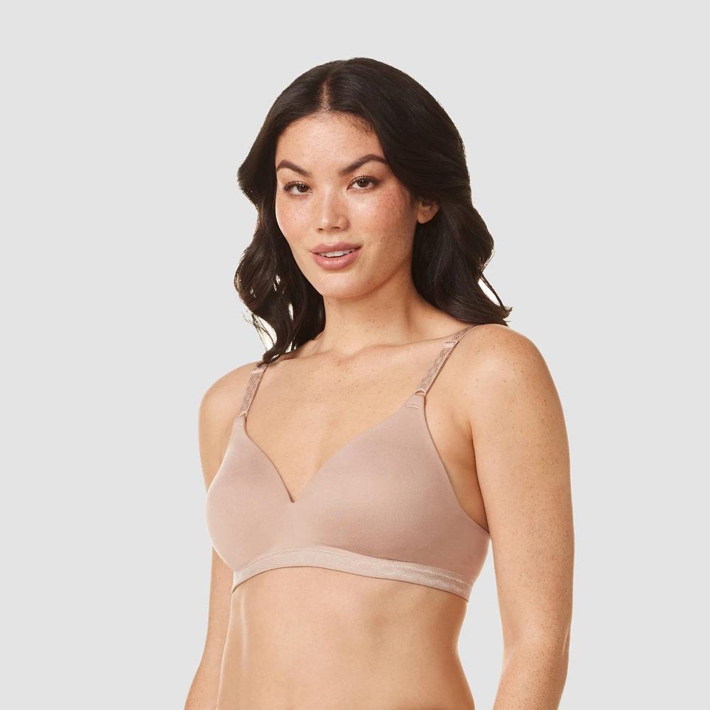 Simply Perfect by Warner's Women's Supersoft Wirefree Bra RM1691T - 36B Roasted Almond: Medium Support, Padded Product Image