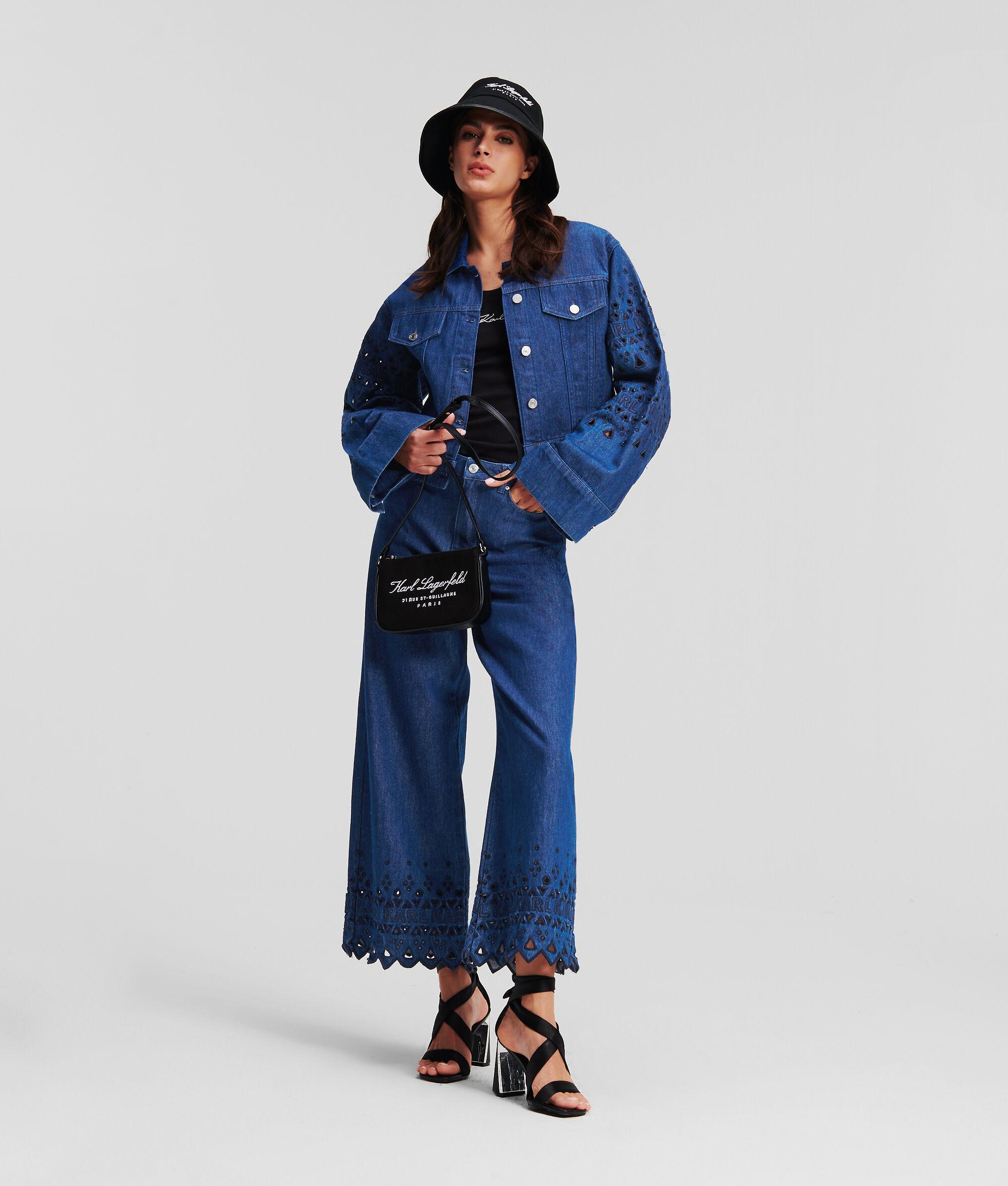 BRODERIE ANGLAISE DENIM JACKET Product Image