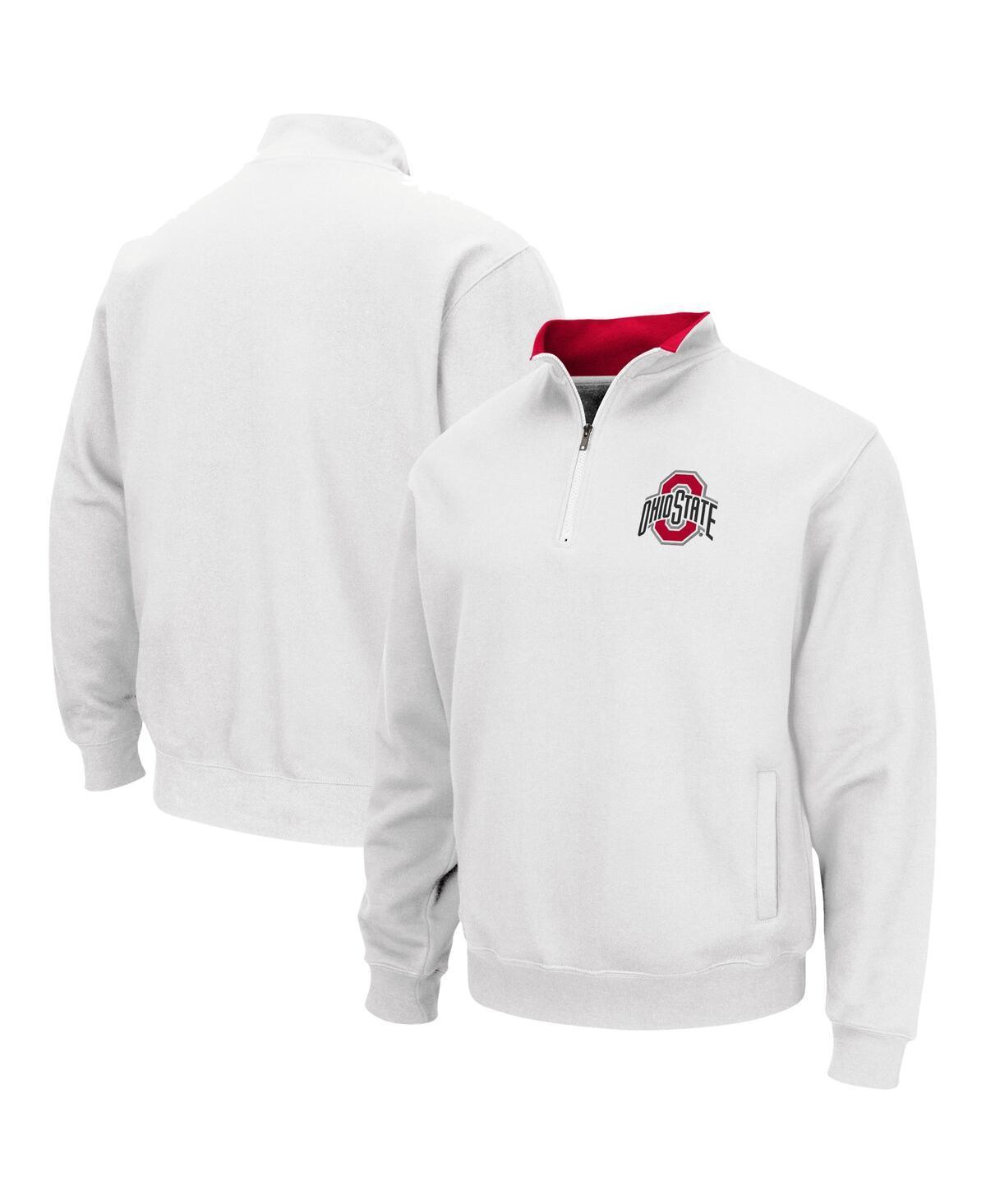 Men's Colosseum White Ohio State Buckeyes Tortugas Team Logo Quarter-Zip Jacket, Size: 3XL Product Image